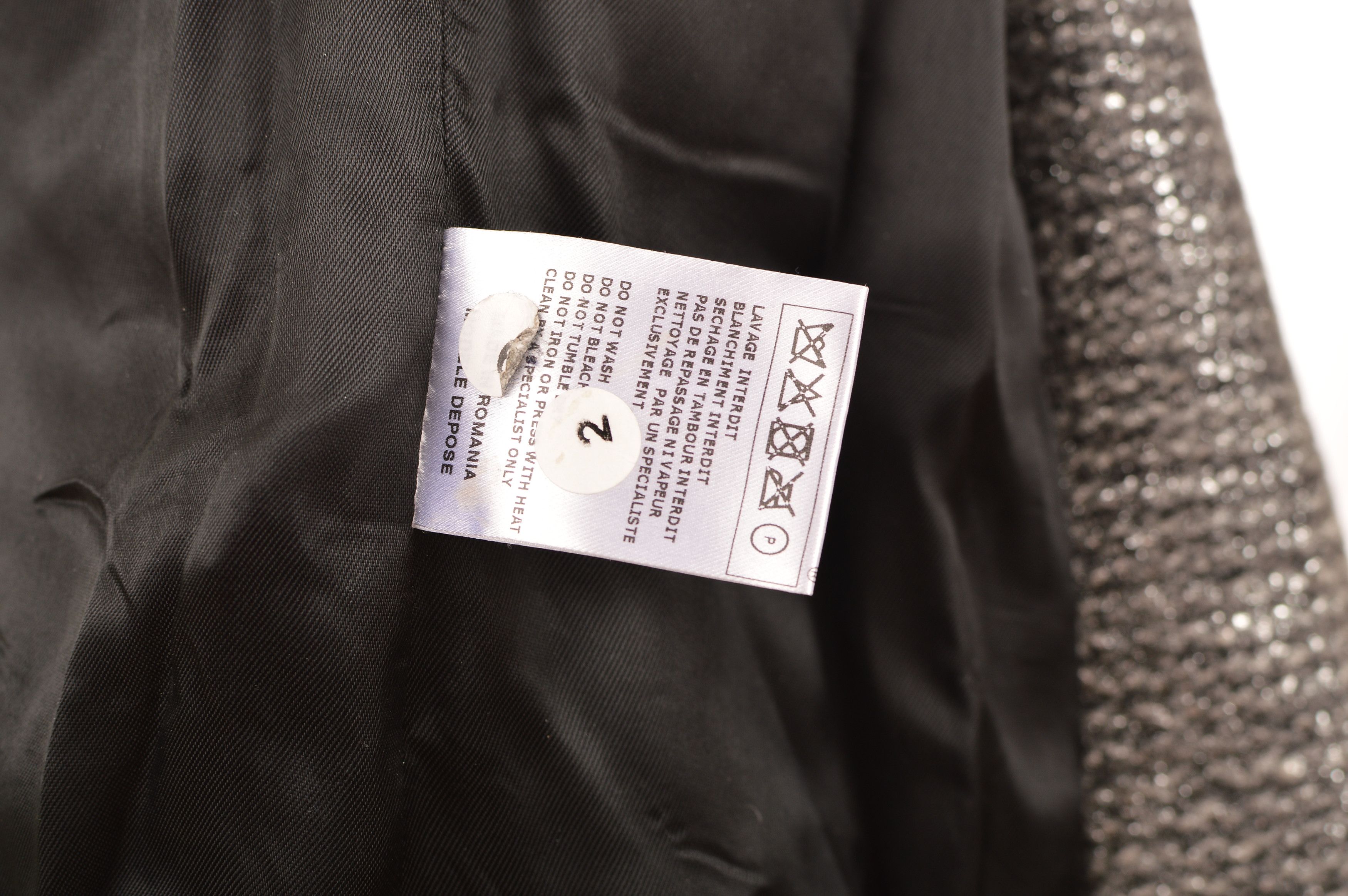 Maje Maje H12 Rumeur Wool Leather Moto Biker Jacket Size XS / US 0-2 / IT 36-38 - 7 Thumbnail