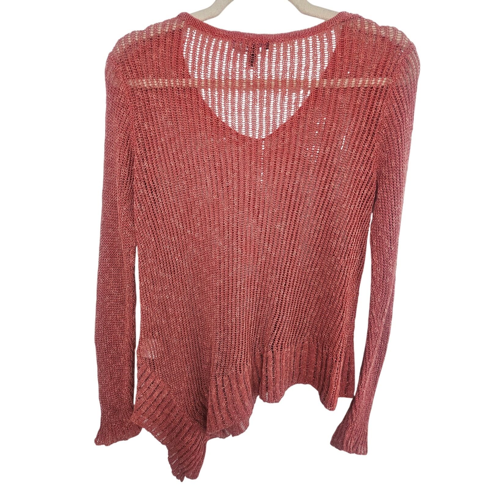 Eileen Fisher Eileen Fisher Open Knit Linen Cotton Sweater S Euro Summer Size S / US 4 / IT 40 - 9 Thumbnail
