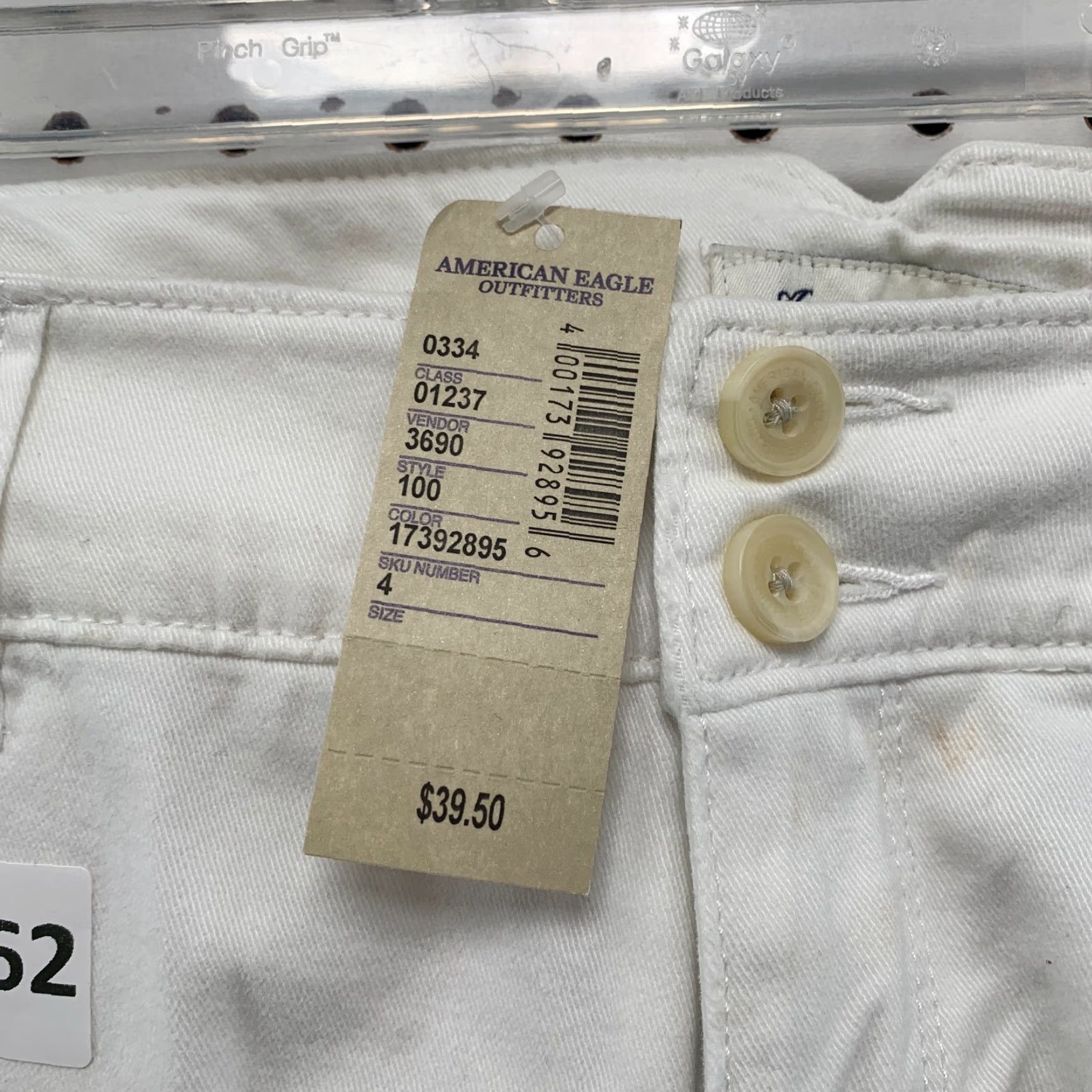American Eagle Outfitters Vintage American Eagle White Cotton Spandex Chino Shorts Casual Women's Size 4 32x9.5 Size 27" / US 4 / IT 40 - 5 Thumbnail