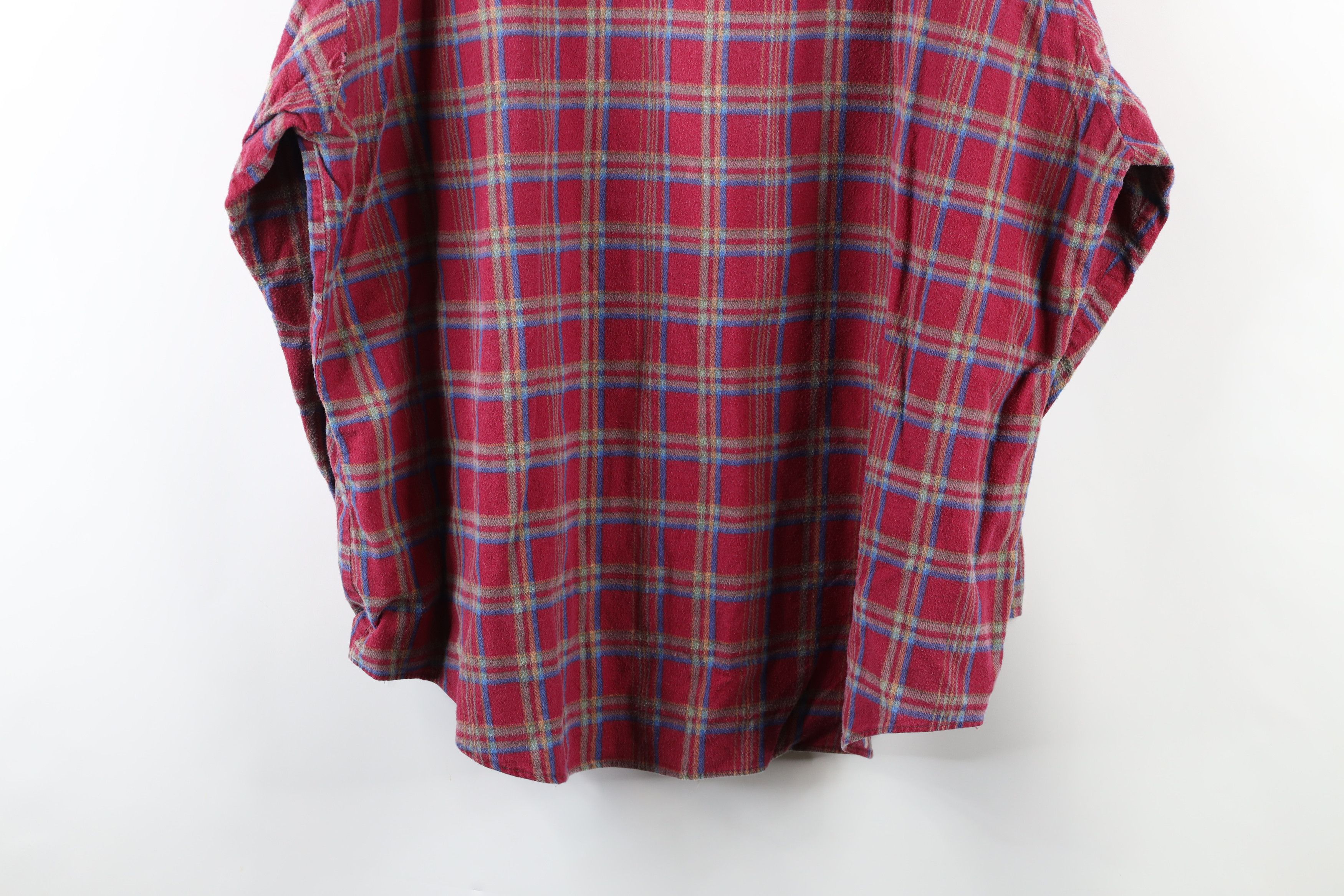Vintage Vintage 90s Dickies Collared Flannel Button Shirt Plaid Size US XXL / EU 58 / 5 - 11 Thumbnail