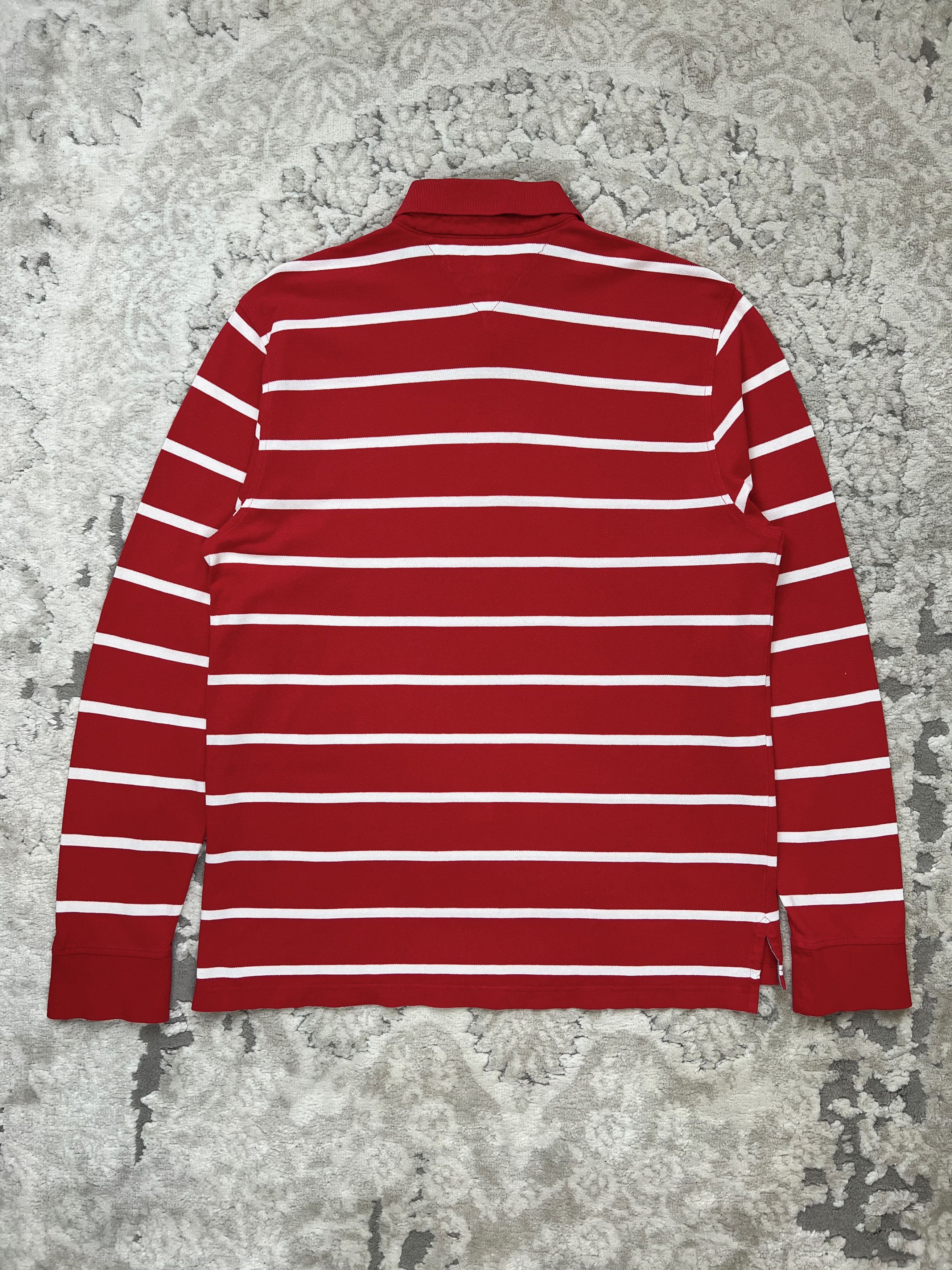 Tommy Hilfiger Tommy Hilfiger Striped Rugby Long Sleeve Polo Shirt M Size US M / EU 48-50 / 2 - 10 Thumbnail
