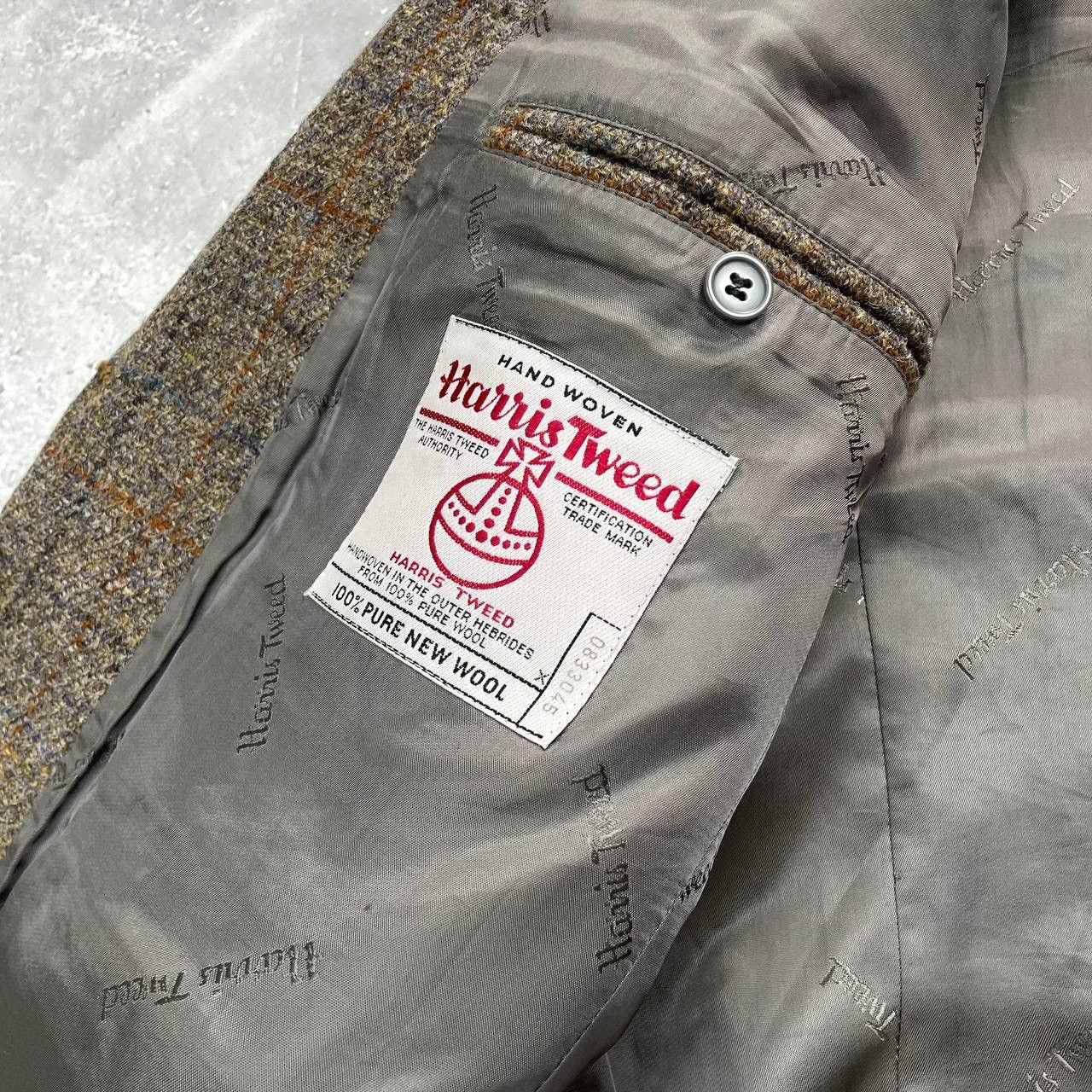 Harris Tweed Vintage Harris Tweed Walbusch Wool Blazer Gray Size 26 Size 48R - 10 Thumbnail