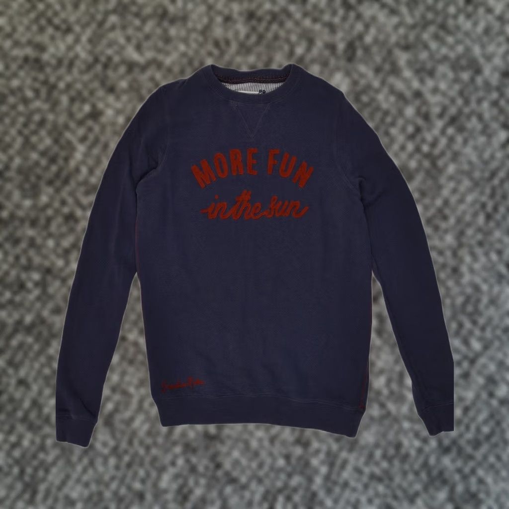 FatFace FAT FACE Womens Sweatshirt Jumper UK 8 Small Navy Blue Cotton Graphic Size M / US 6-8 / IT 42-44 - 1 Thumbnail
