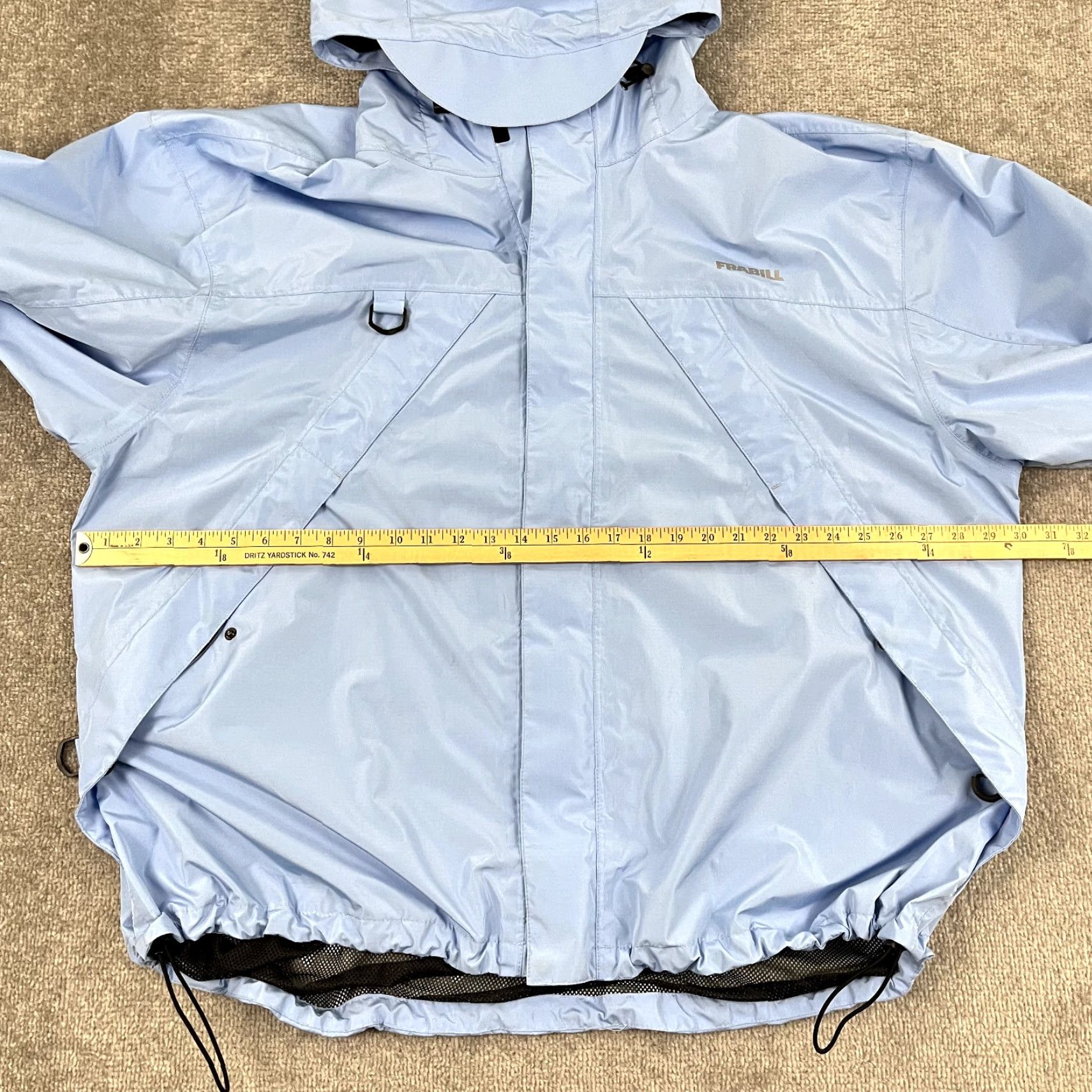 Vintage VINTAGE is not applicable; FRABILL Jacket Mens 2XL Light Blue Ice Fishing Rain Coat Hooded Winter 3M Size US XXL / EU 58 / 5 - 5 Thumbnail