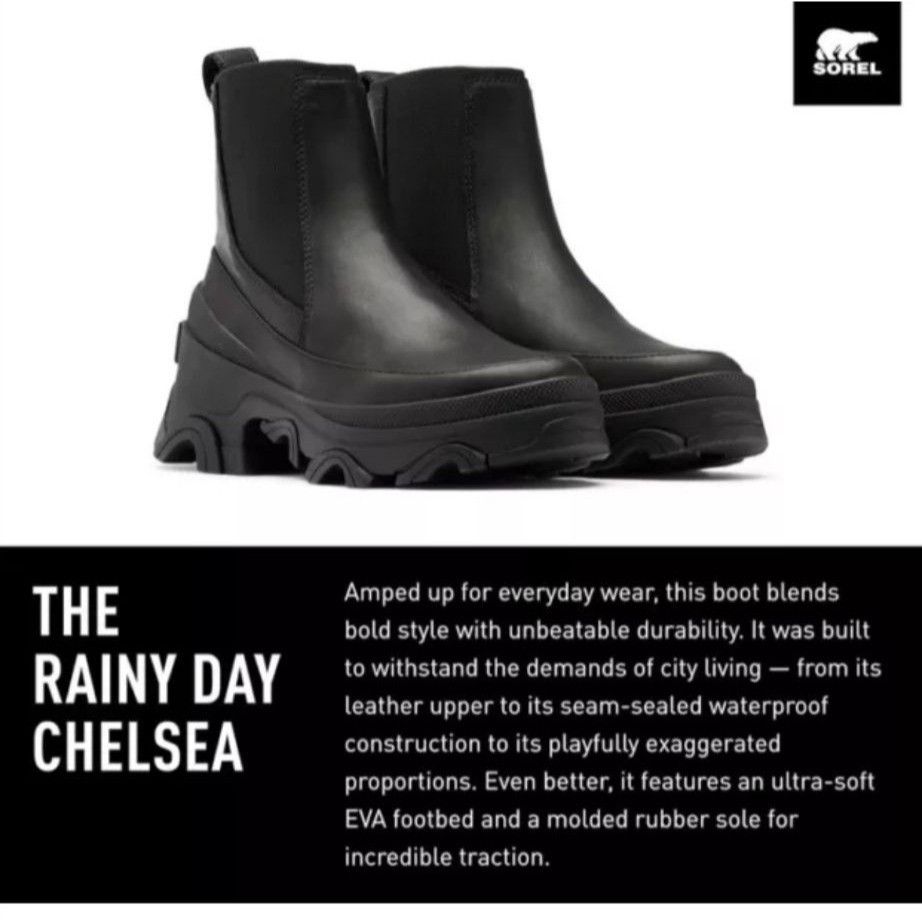 SOREL SOREL / Brex-Chelsea / Rainy Day / Boots / Waterproof / Bla Size US 9 / IT 39 - 1 Thumbnail