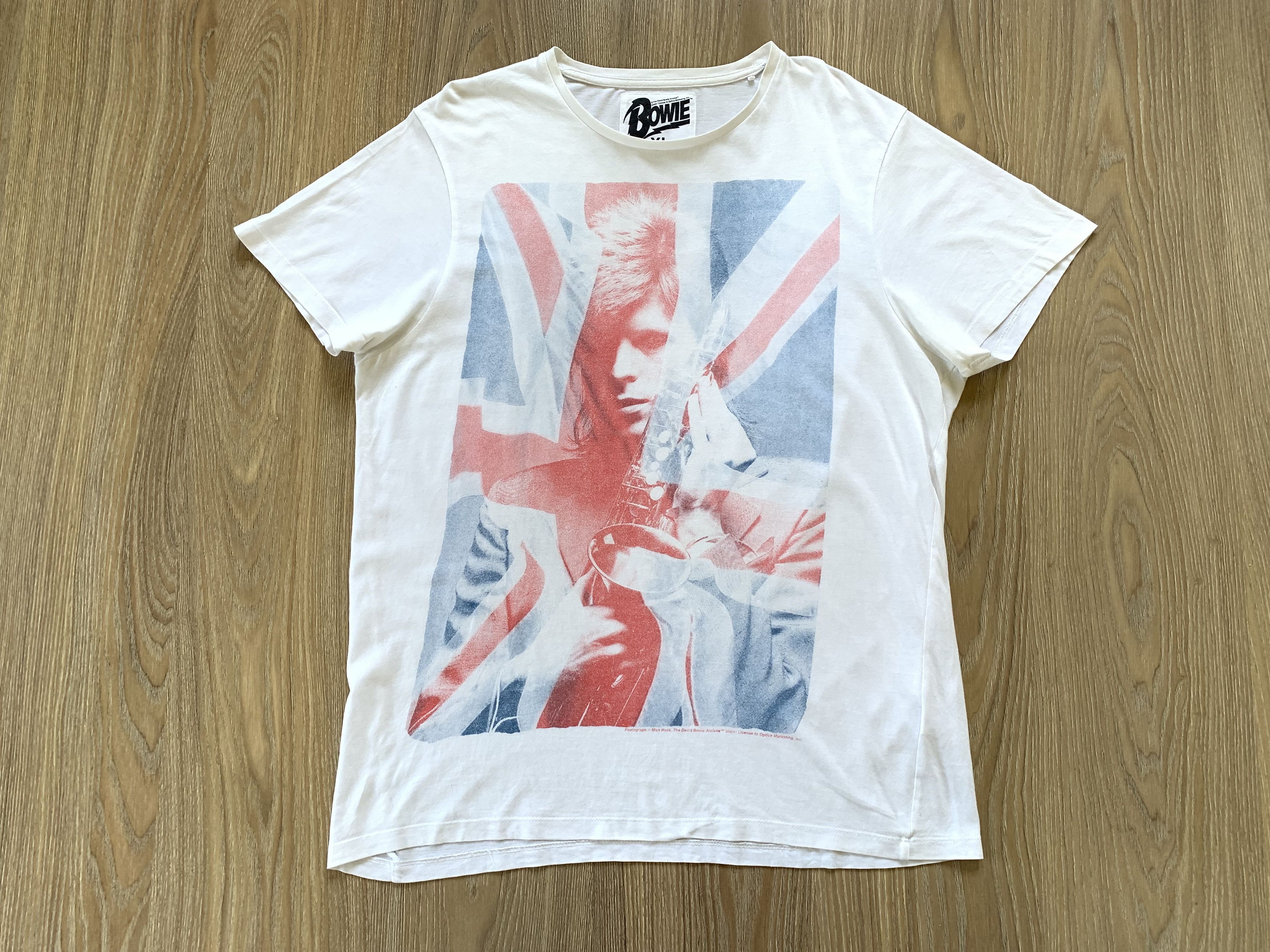 Band Tees × Vintage David Bowie Printed White T-Shirt Size US XL / EU 56 / 4 - 2 Thumbnail
