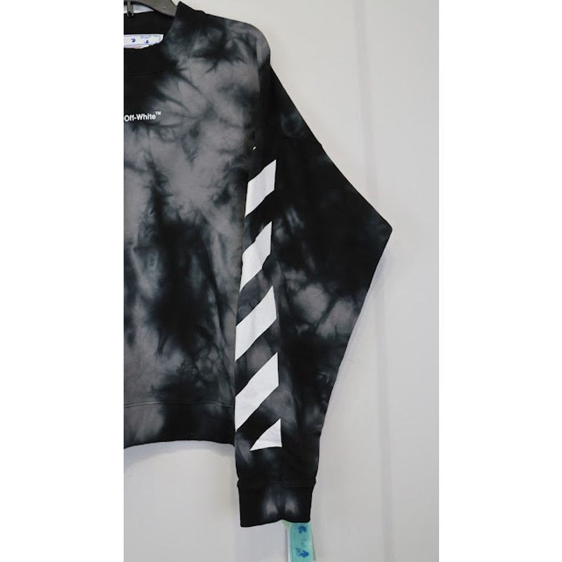 Off-White o1rshd1 Q:2 / Diag Arrow Tie Dye Skate Warm Sweatshirt Size US XL / EU 56 / 4 - 6 Thumbnail