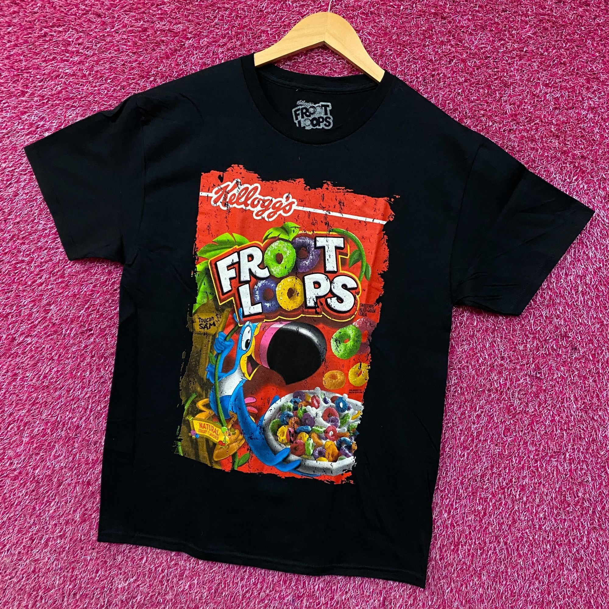 Other Froot Loops Toucan Sam Kellogg's Cereal Cover Promo T-Shirt Size US M / EU 48-50 / 2 - 3 Thumbnail