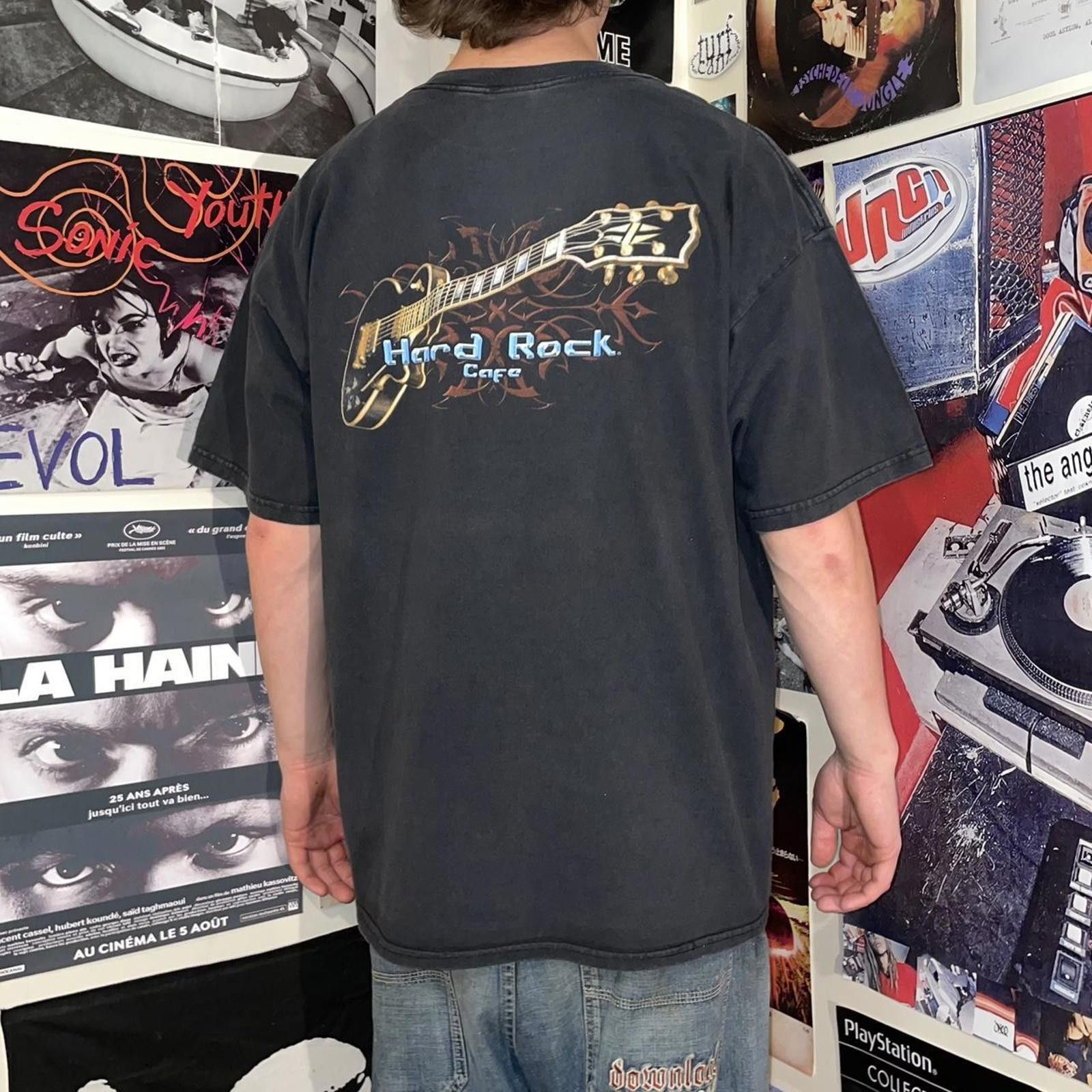 Hard Rock Cafe Hard Rock Cafe 00s Guitar Print T-Shirt XL Size US XL / EU 56 / 4 - 7 Thumbnail