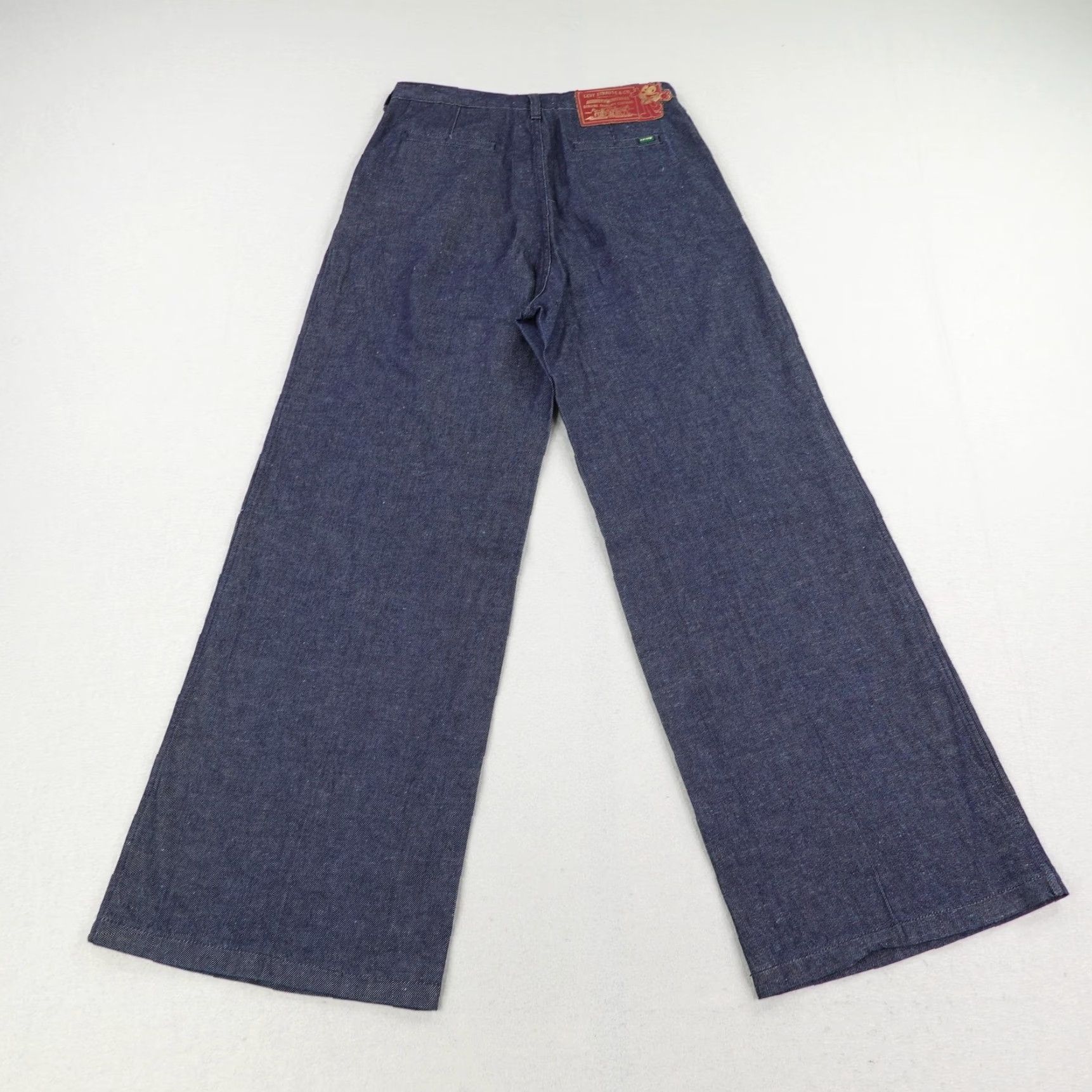 Levi's Levi's Womens 29 Blue Denim Felix The Cat Wide-Leg Baggy Pants Size 29" - 4 Thumbnail