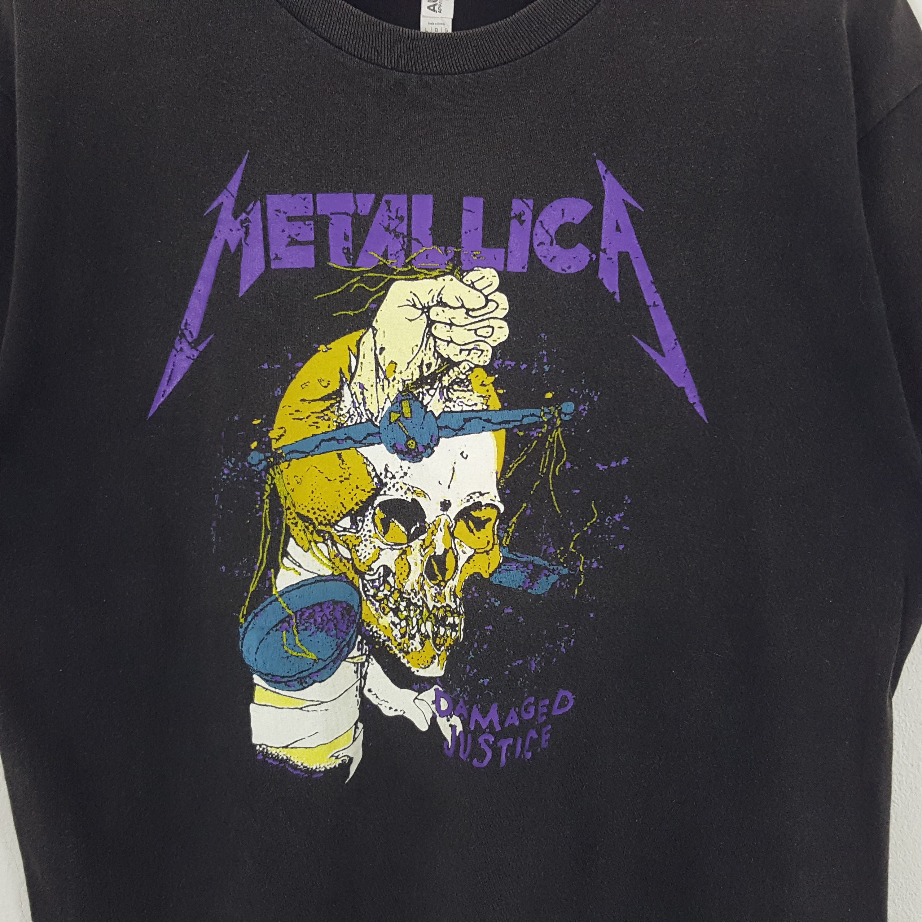 Metallica × Vintage Vintage Metallica American Heavy Metal Band Tshirt Size US L / EU 52-54 / 3 - 2 Thumbnail