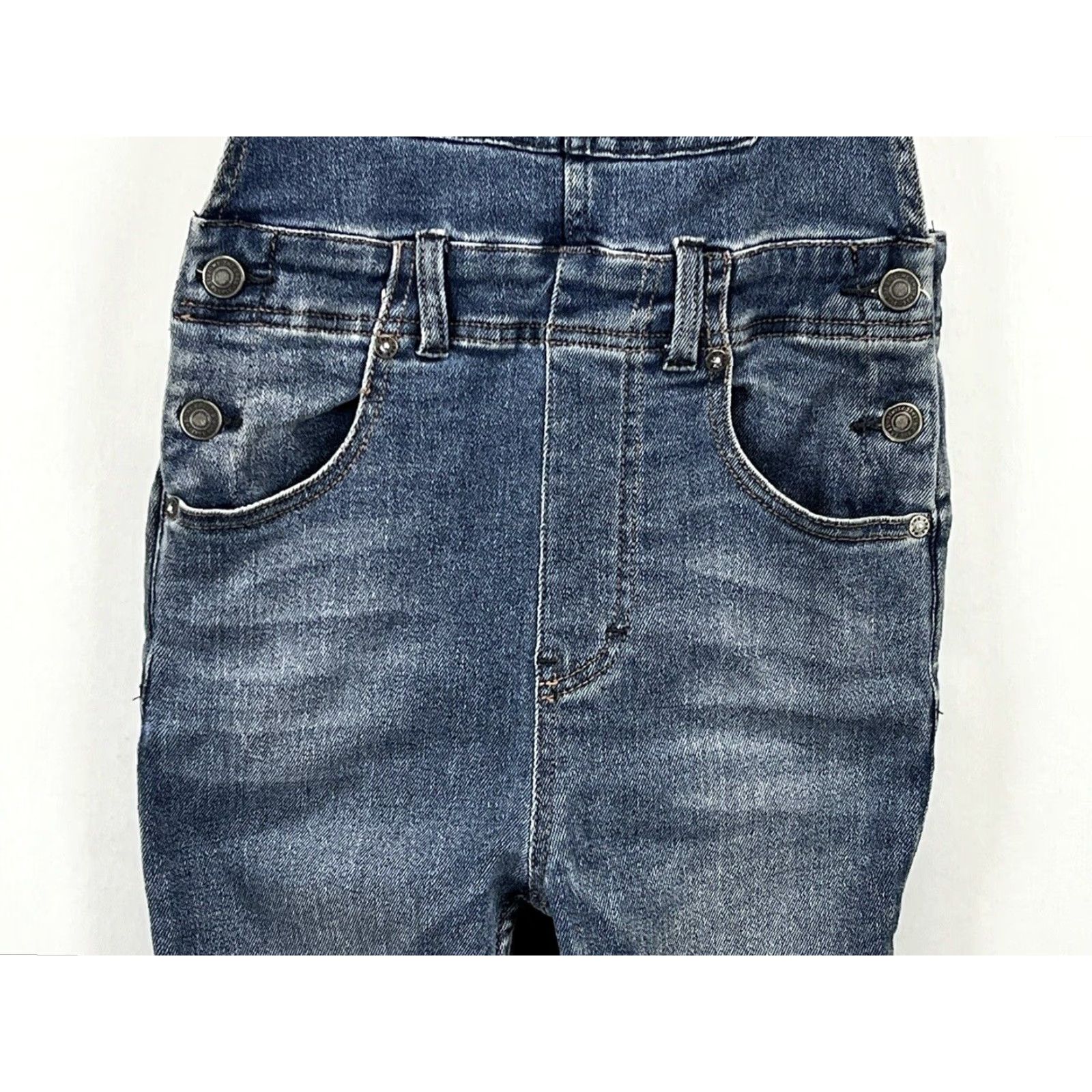 Free People Free People Denim Overalls Womens Blue 26 Adjustable Bib Skinny Jeans Size 26" / US 2 / IT 38 - 3 Thumbnail