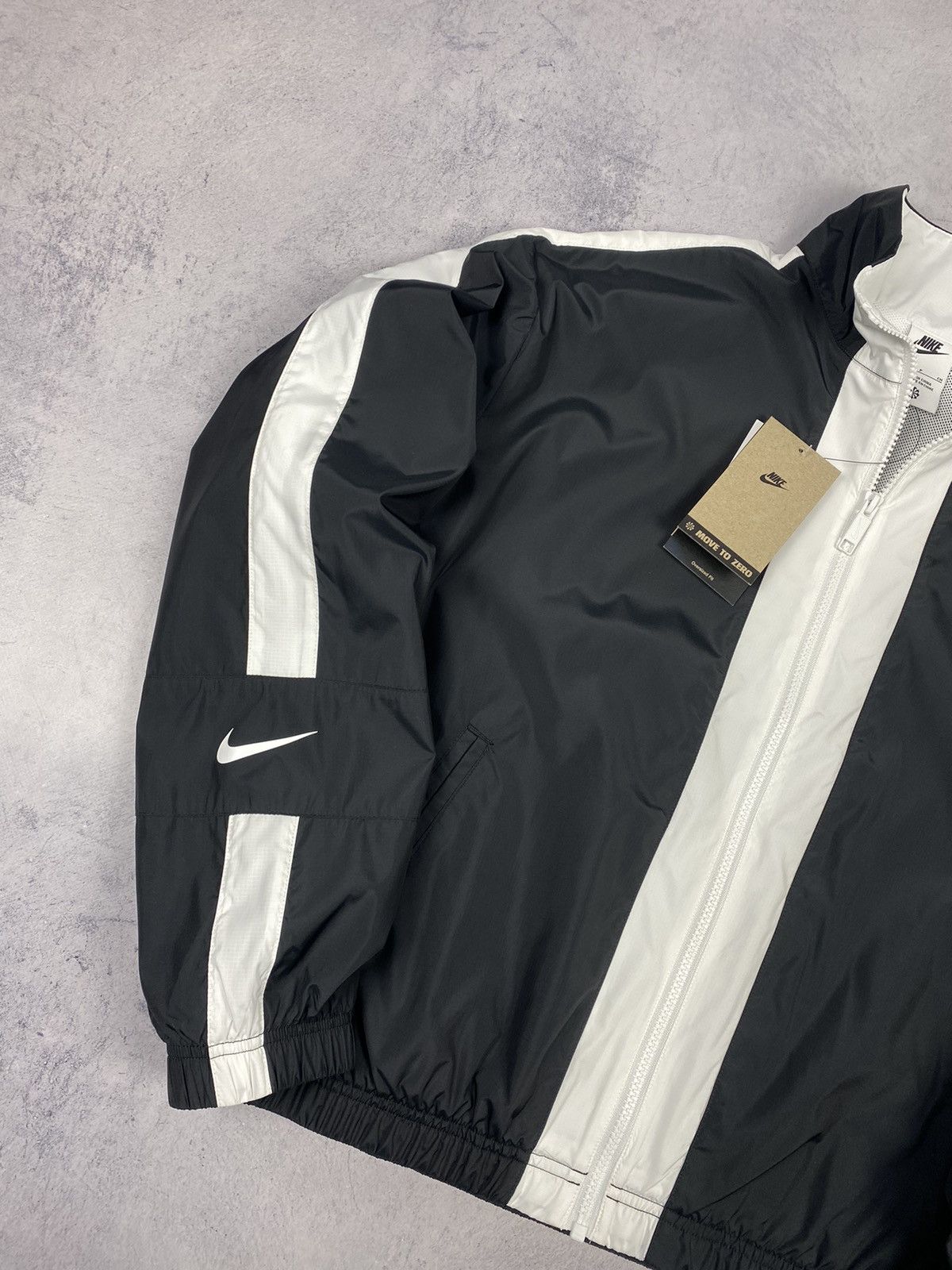 Nike New Nike Swoosh Big Logo Nylon Y2K Drill Jacket Bomber Size S / US 4 / IT 40 - 3 Thumbnail