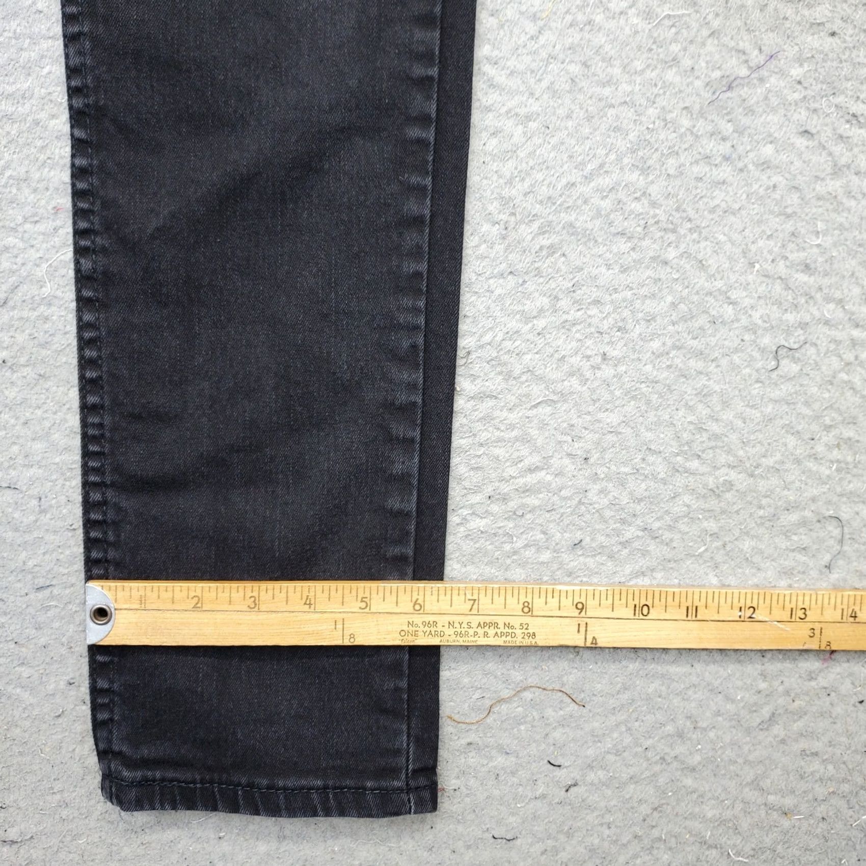 Levi's Levi's Mens 511 Straight Jeans 28 Black Denim 5-Pockets Dark Wash Vintage: No Size US 28 / EU 44 - 5 Thumbnail