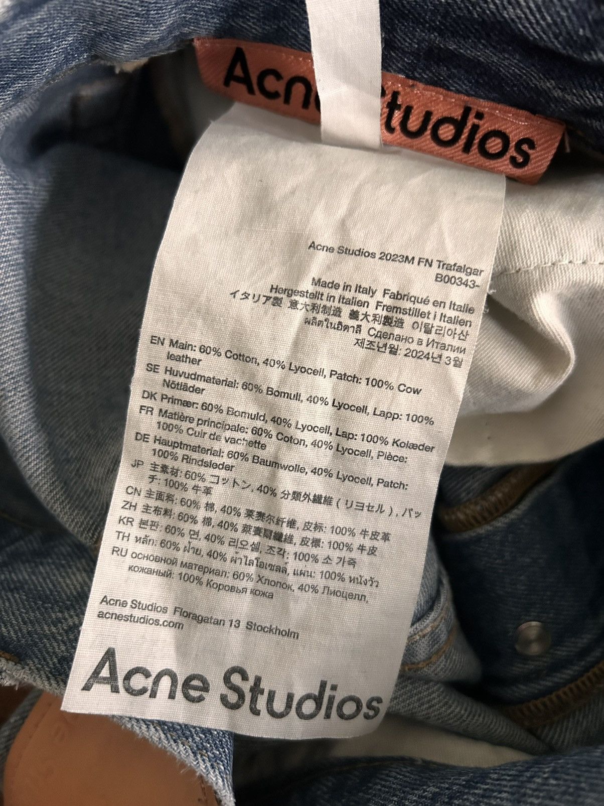 Acne Studios Acne Studios Baggy jeans 2023 Trafalgar denim Size US 30 / EU 46 - 5 Thumbnail