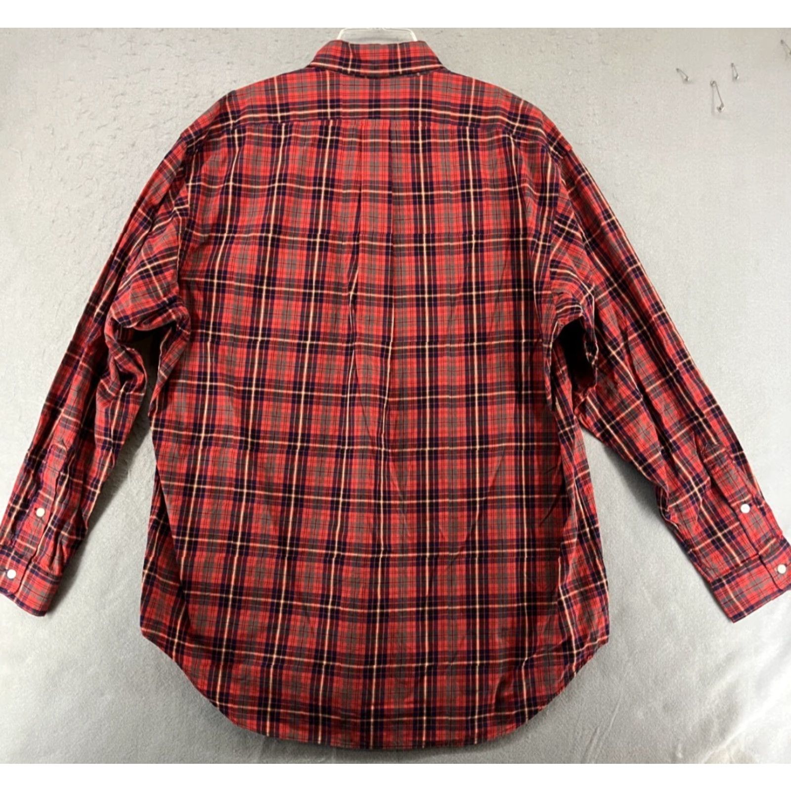 Ralph Lauren Ralph Lauren Golf Men's L Red Plaid Button-Down Long Sleeve Casual Cotton Shirt Size US L / EU 52-54 / 3 - 6 Thumbnail