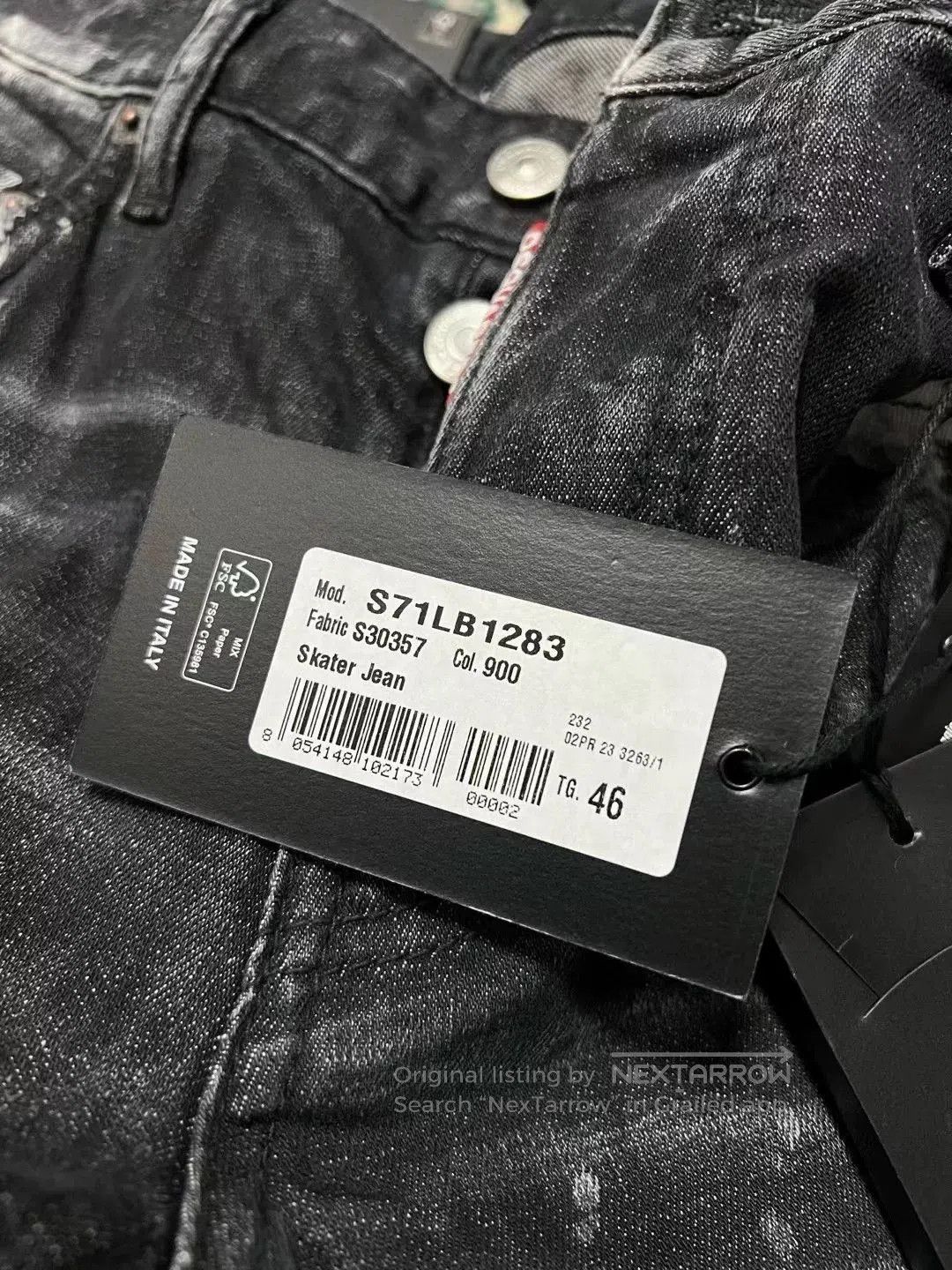 Dsquared2 dsquared2 black gray skinny jeans autumn winter. Size US 30 / EU 46 - 9 Thumbnail