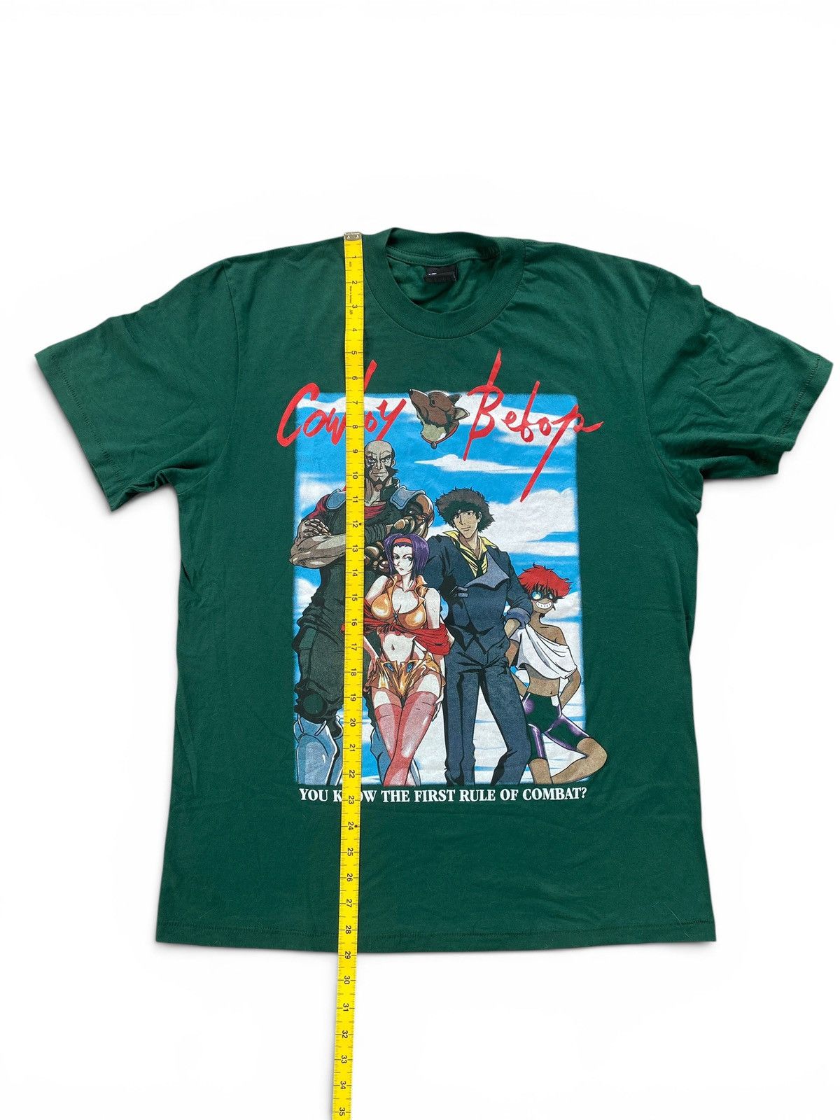 Japanese Brand Rare Cowboy Bebop Faye Anime Tee Dark Green Size US L / EU 52-54 / 3 - 7 Thumbnail