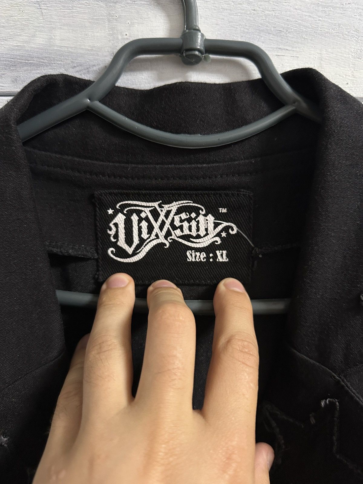 Designer × Japanese Brand Rare Denim Vest ViXXSin Avant-Garde Japan Style. Size L / US 10 / IT 46 - 8 Thumbnail