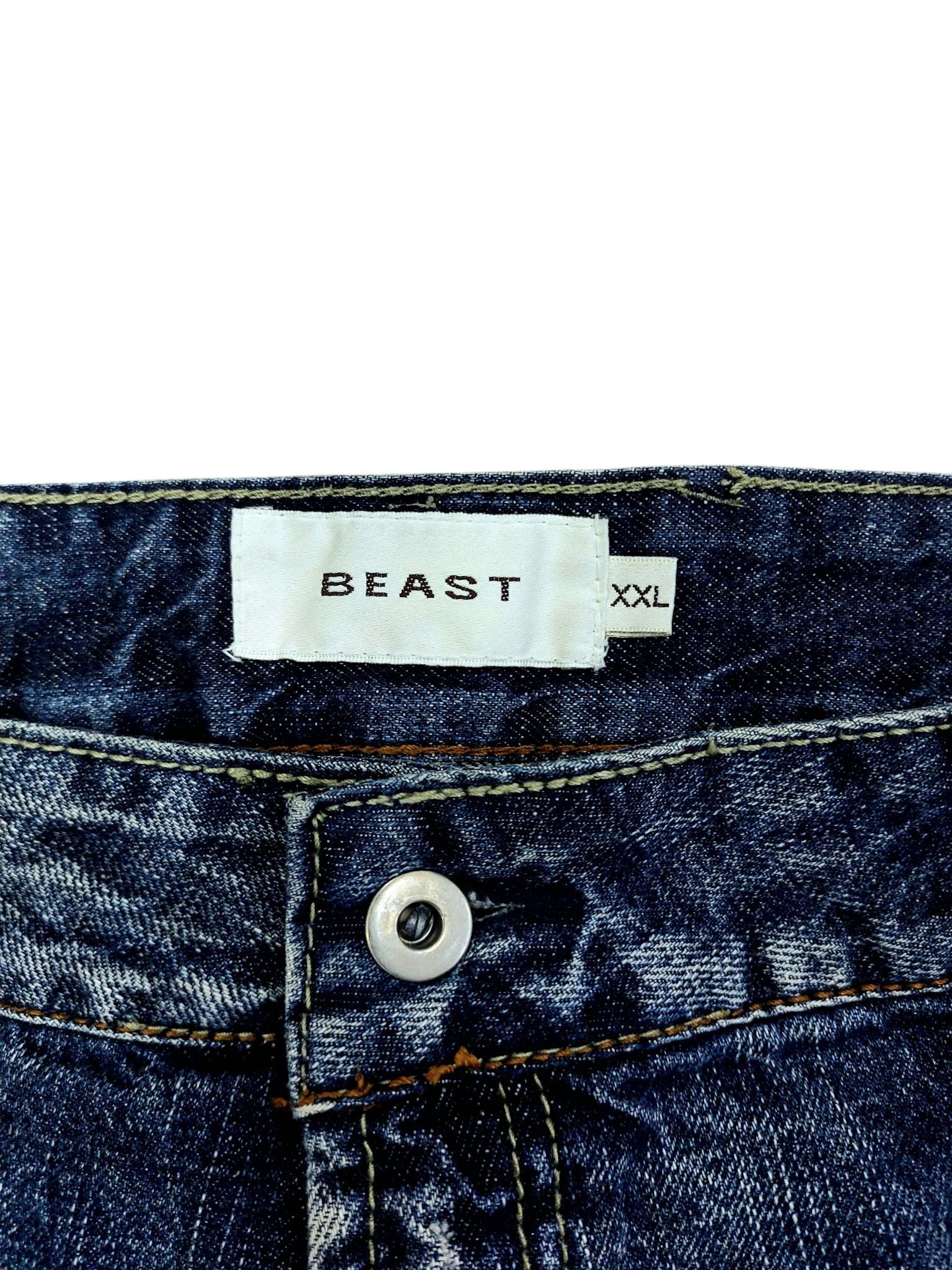 Vintage 🔥Beast Vintage Rugged Denim Baggy Style Size US 36 / EU 52 - 8 Thumbnail