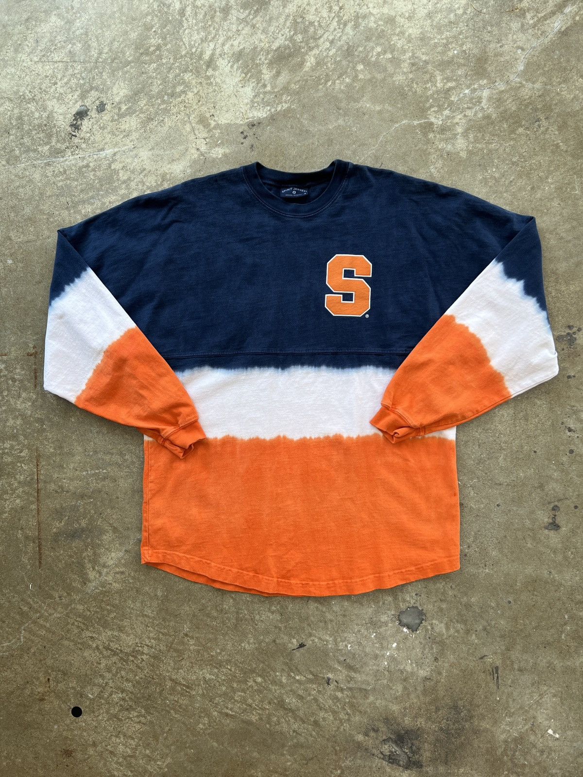 NCAA Syracuse Orange Ombre Dyed Long Sleeve Small Size US S / EU 44-46 / 1 - 5 Thumbnail