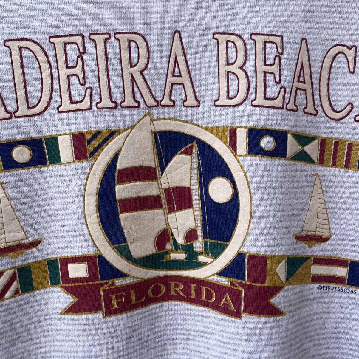 Vintage 🔥Vintage 90s Madeira Beach Florida Two Tone Sweatshirts Size US M / EU 48-50 / 2 - 8 Thumbnail