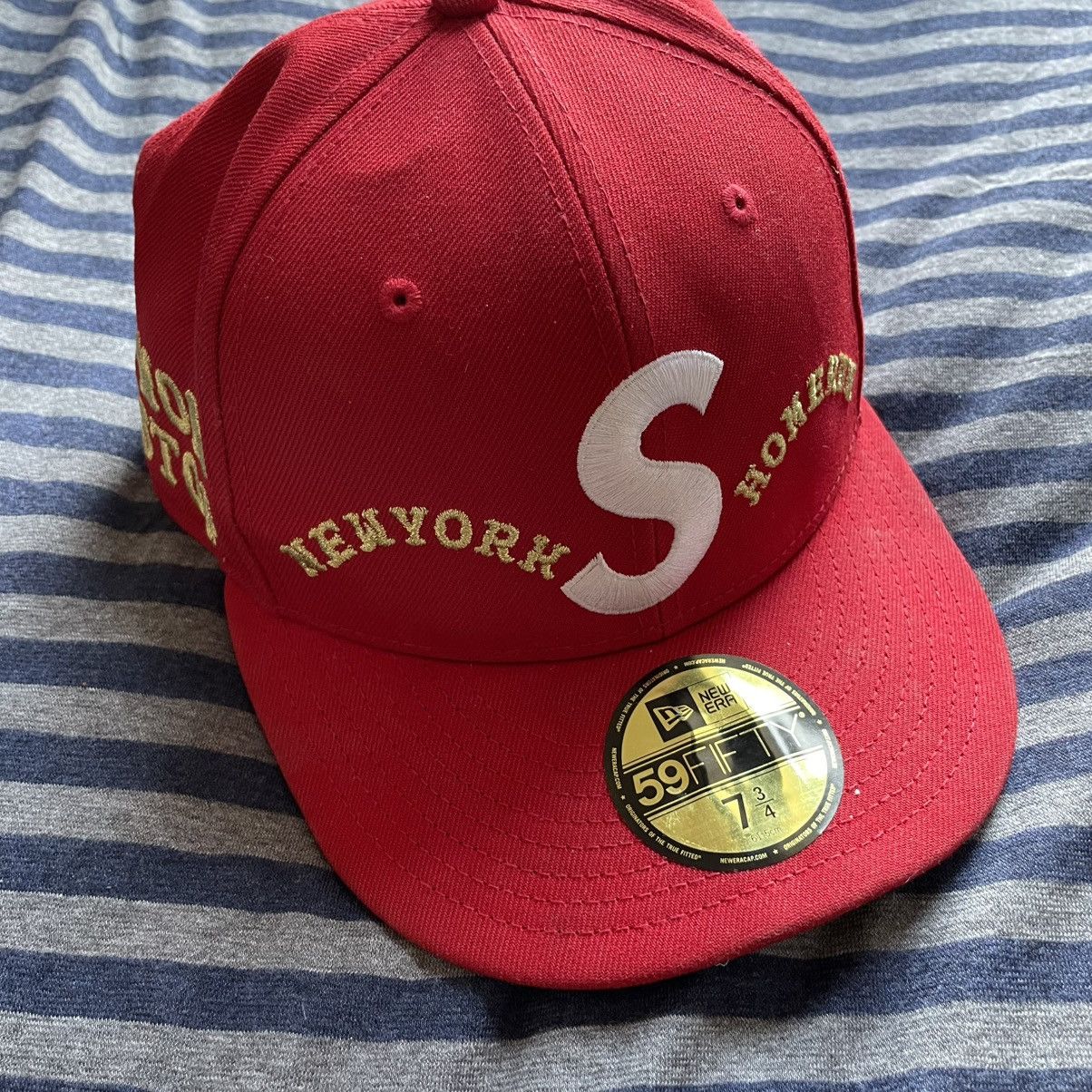 ウェア Supreme x run S Logo New Era \"Stripe Supreme Homerun S Logo New Era Stripe Size 7 1/2 | eBay