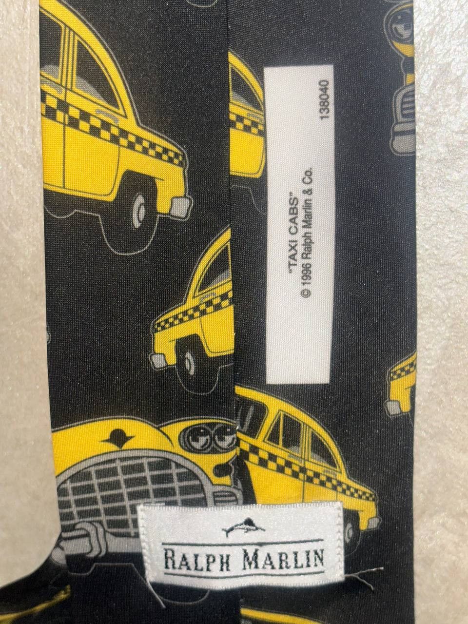 Ralph Marlin RALPH MARLIN TIE Salesman's Dream Rare Taxi.Cabs Made in USA Size ONE SIZE - 9 Thumbnail