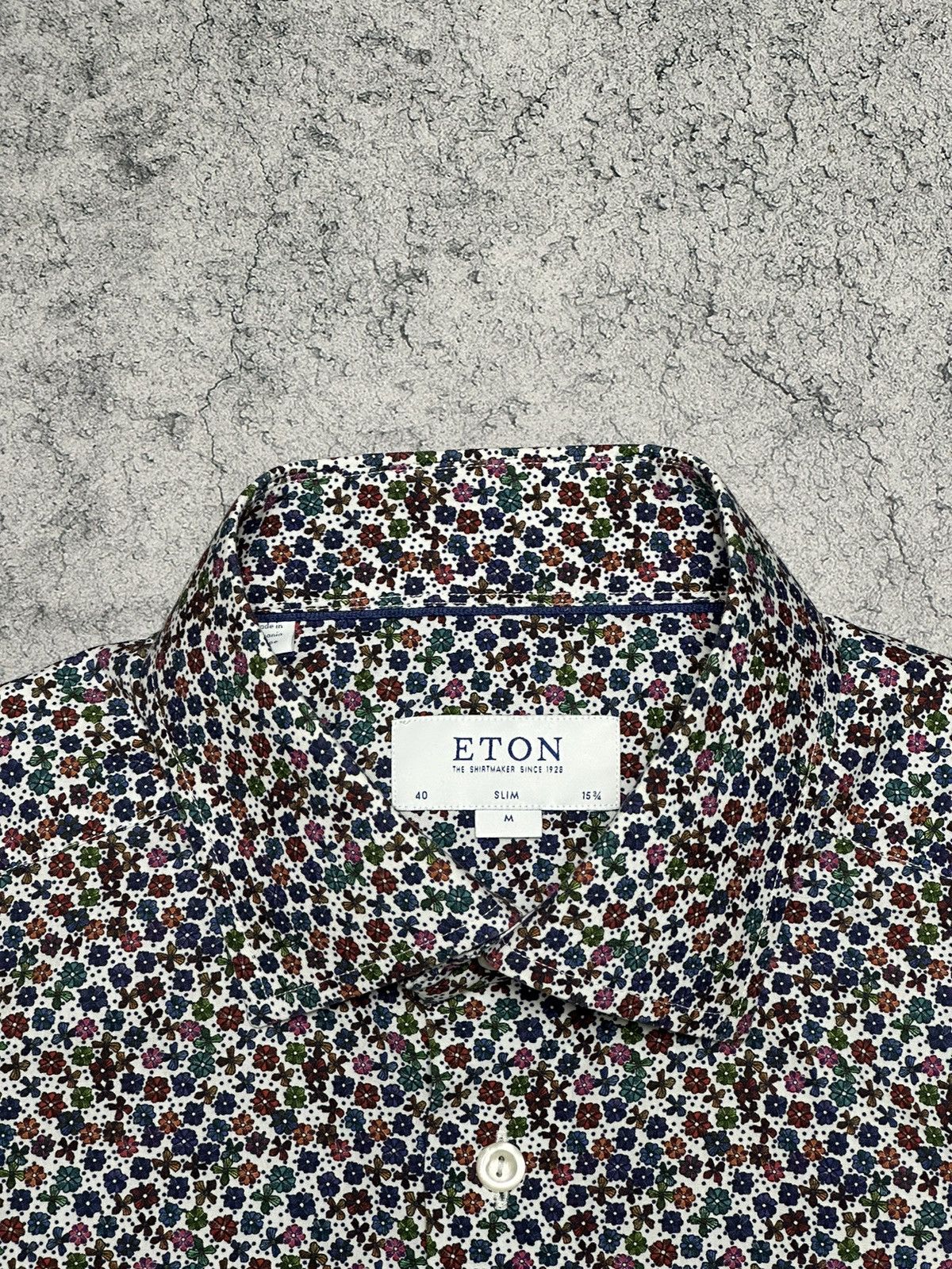 Eton Eton Flower Floral Print button-up Shirt Size US M / EU 48-50 / 2 - 4 Thumbnail