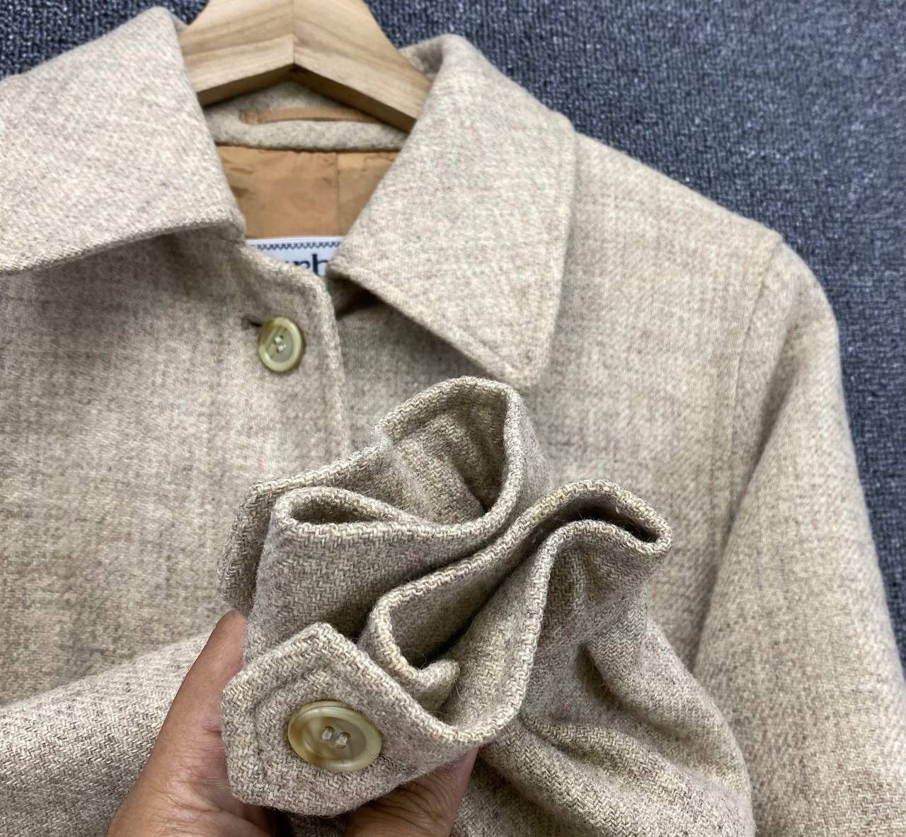 Burberry Vintage 90s Burberry Button Up Wool Jacket Size S / US 4 / IT 40 - 11 Thumbnail