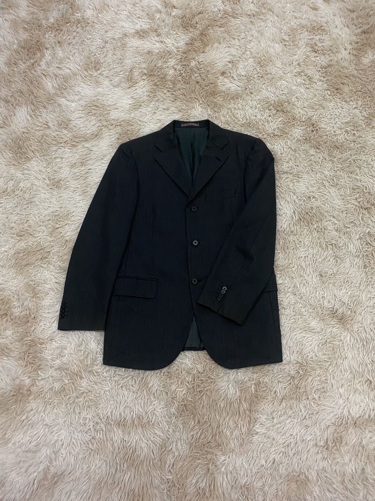 image of Comme Des Garcons x Dezert Vintage Dezert Homme Blazer Jacket in Black, Men's (Size Medium)