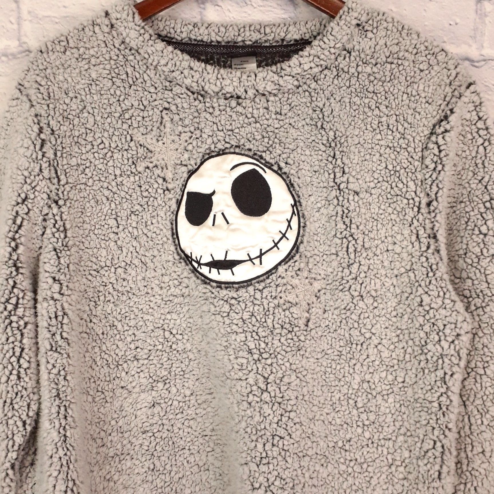 Disney Disney Nightmare Before Christmas Sweatshirt Jack Skellington Sleepwear Large Fleece Sweatshirt Women Pullover Gray L Christmas Halloween Size L / US 10 / IT 46 - 2 Thumbnail