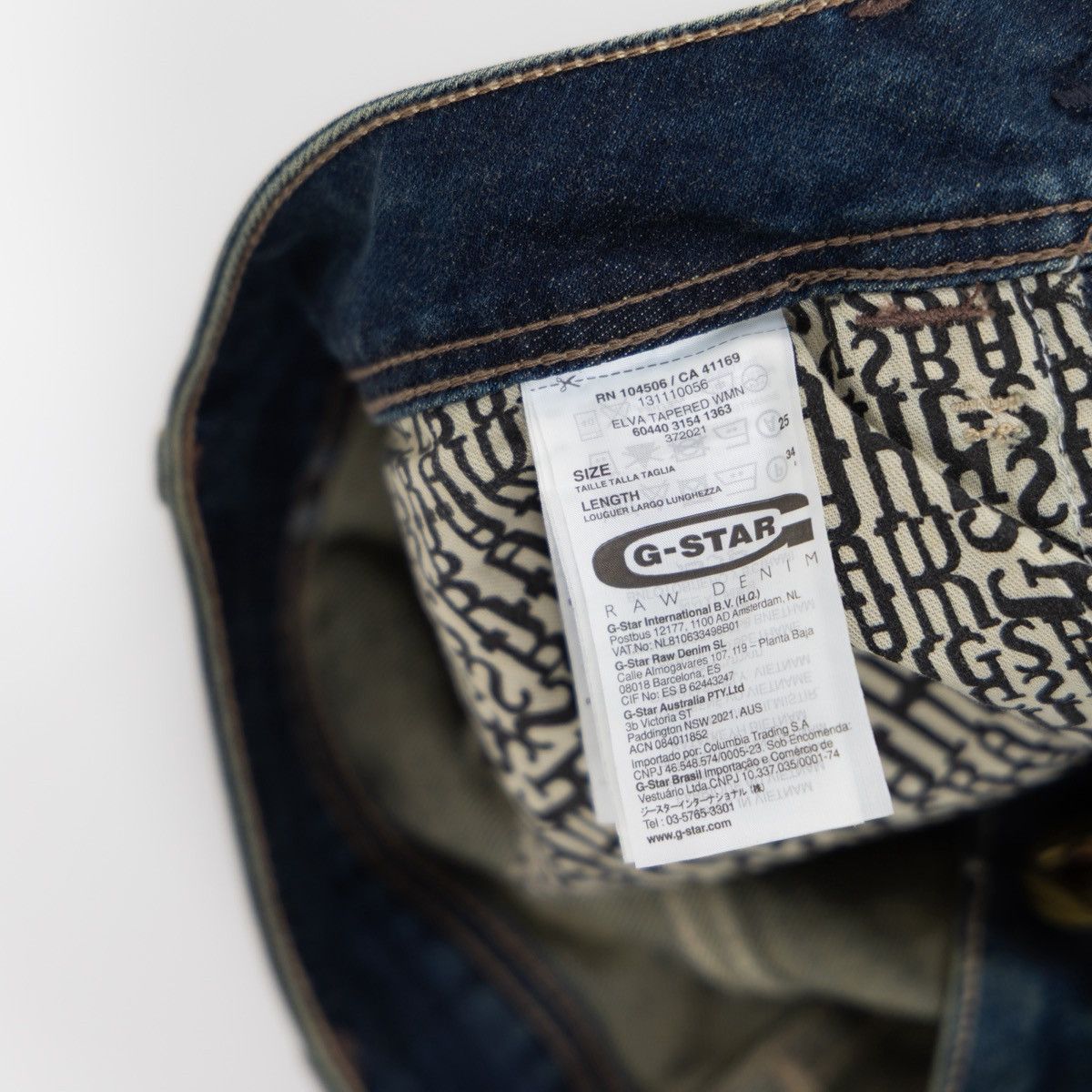 G-Star G-Star RAW Elva Tapered Wmns Jeans NWT Dark Wash Biker Style Size 26" / US 2 / IT 38 - 8 Thumbnail