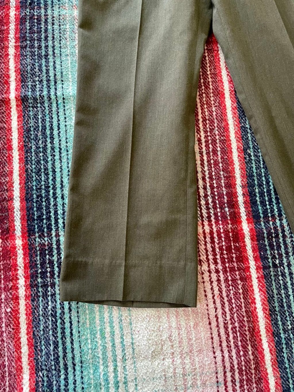Vintage 90s US Marines Wool Dress Trousers 34x29 Size US 34 / EU 50 - 4 Thumbnail
