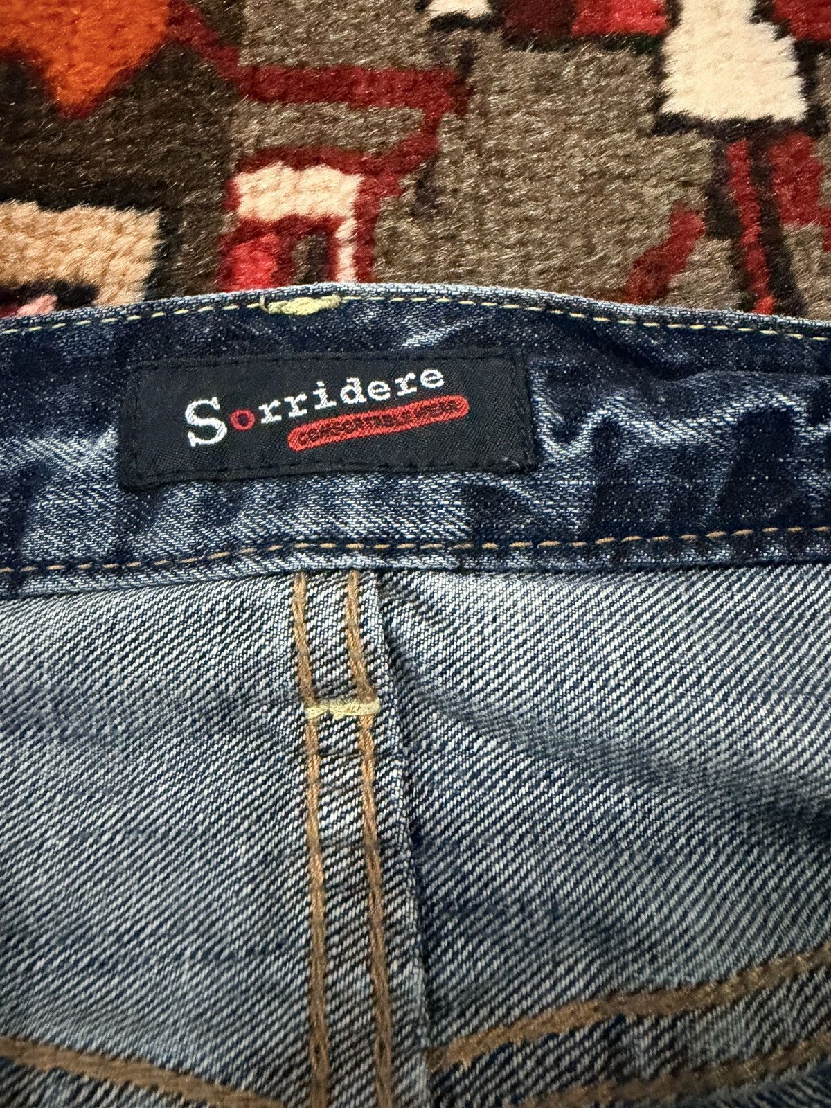 Tornado Mart Vintage Japanese brand Sorridere distressed denim jean Size US 31 - 3 Thumbnail