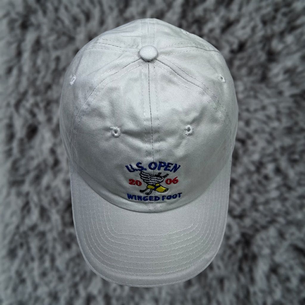 VINTAGE USGA 2006 Winged Foot US Open Hat Beige Dad Hat Golf Hat Adjustable Strapback Cotton Mens Sports Retro Golf Hat