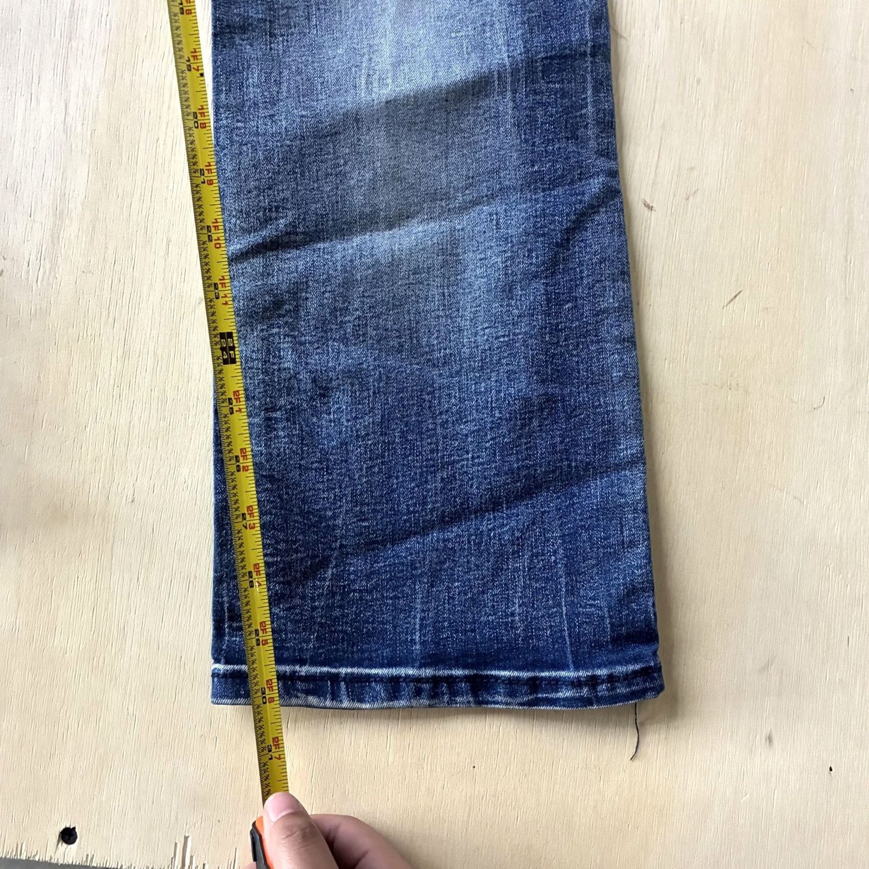 Vintage VINTAGE rue21 Premiere Slim Boot Jeans Womens 5/6 Medium Wash Distressed Stretch Size 27" / US 4 / IT 40 - 6 Thumbnail