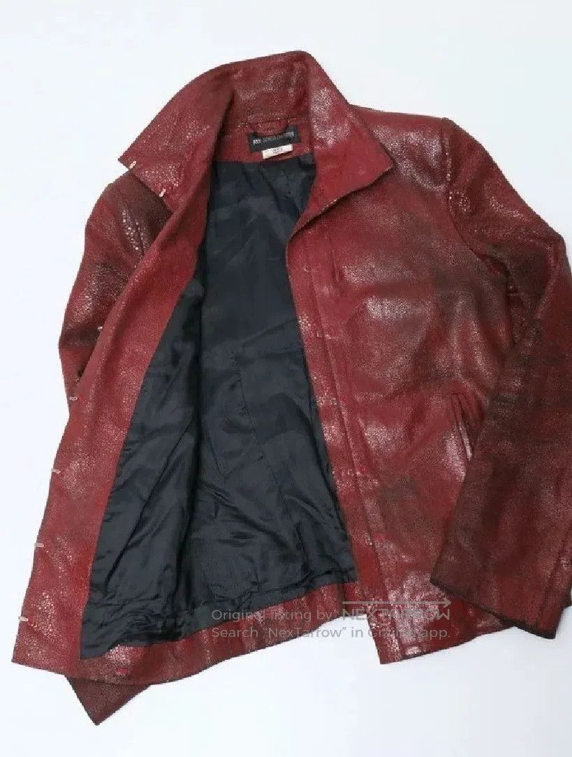 Ann Demeulemeester Lava Leather Jacket.