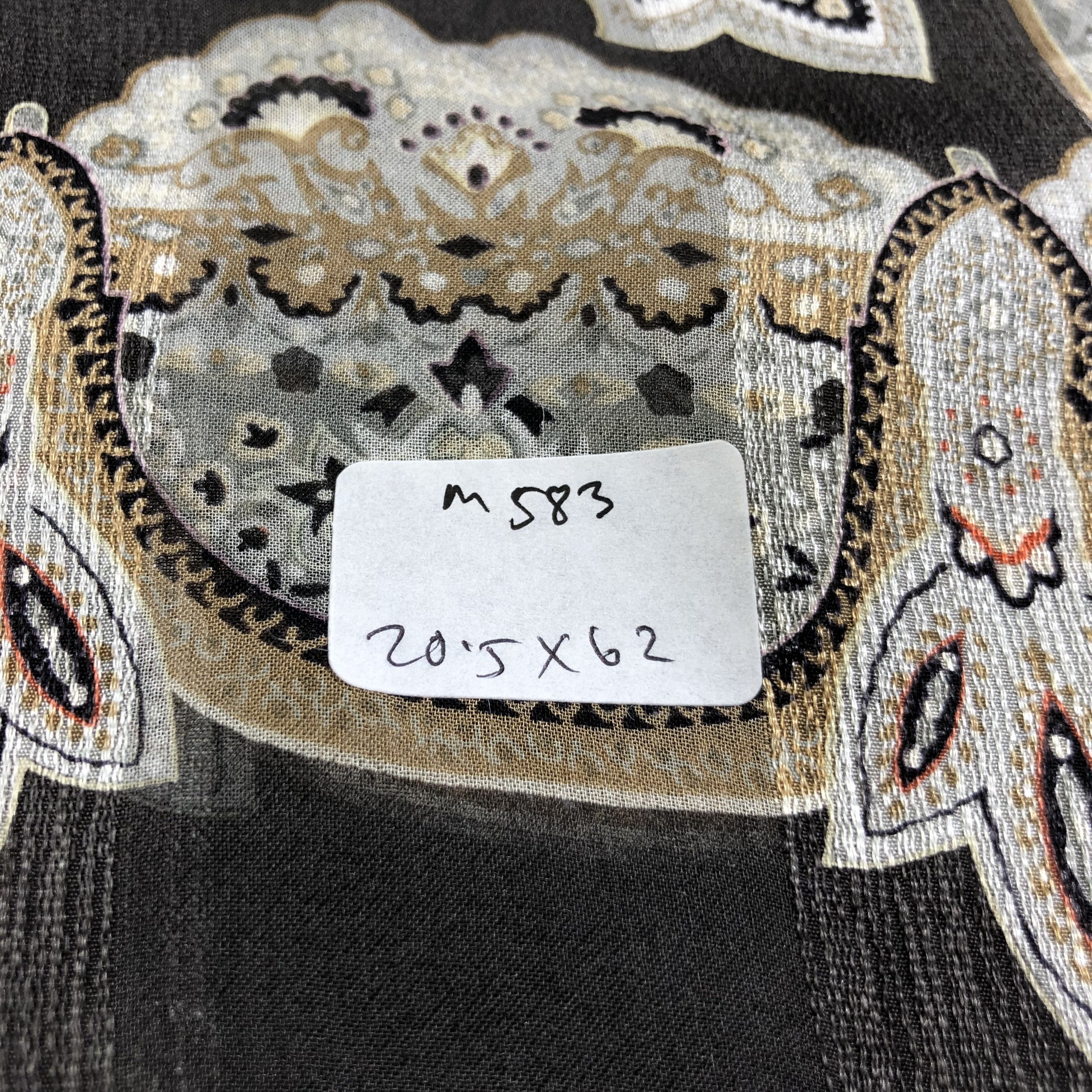 Vintage Vintage Luxury Design Silk Stole Silk Scarf M583 Size ONE SIZE - 6 Thumbnail