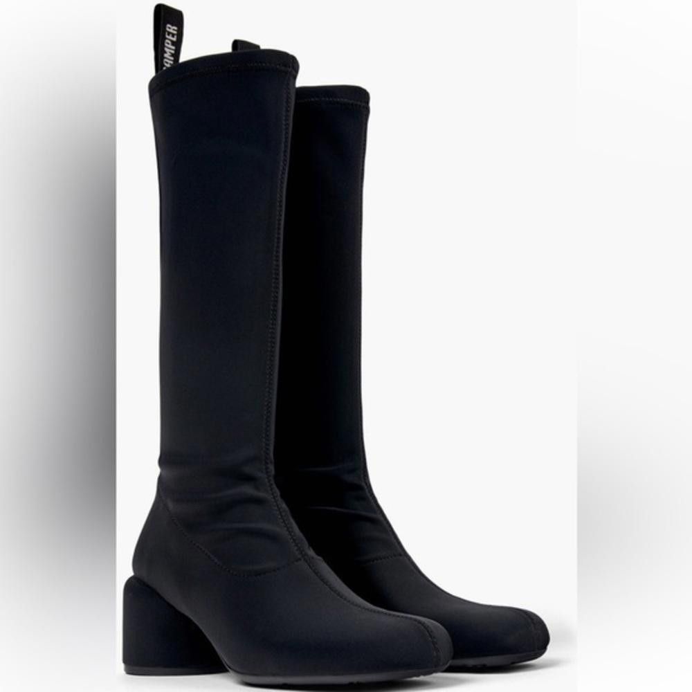 Camper Niki Mid Calf Boot Size 37 EU BLACK