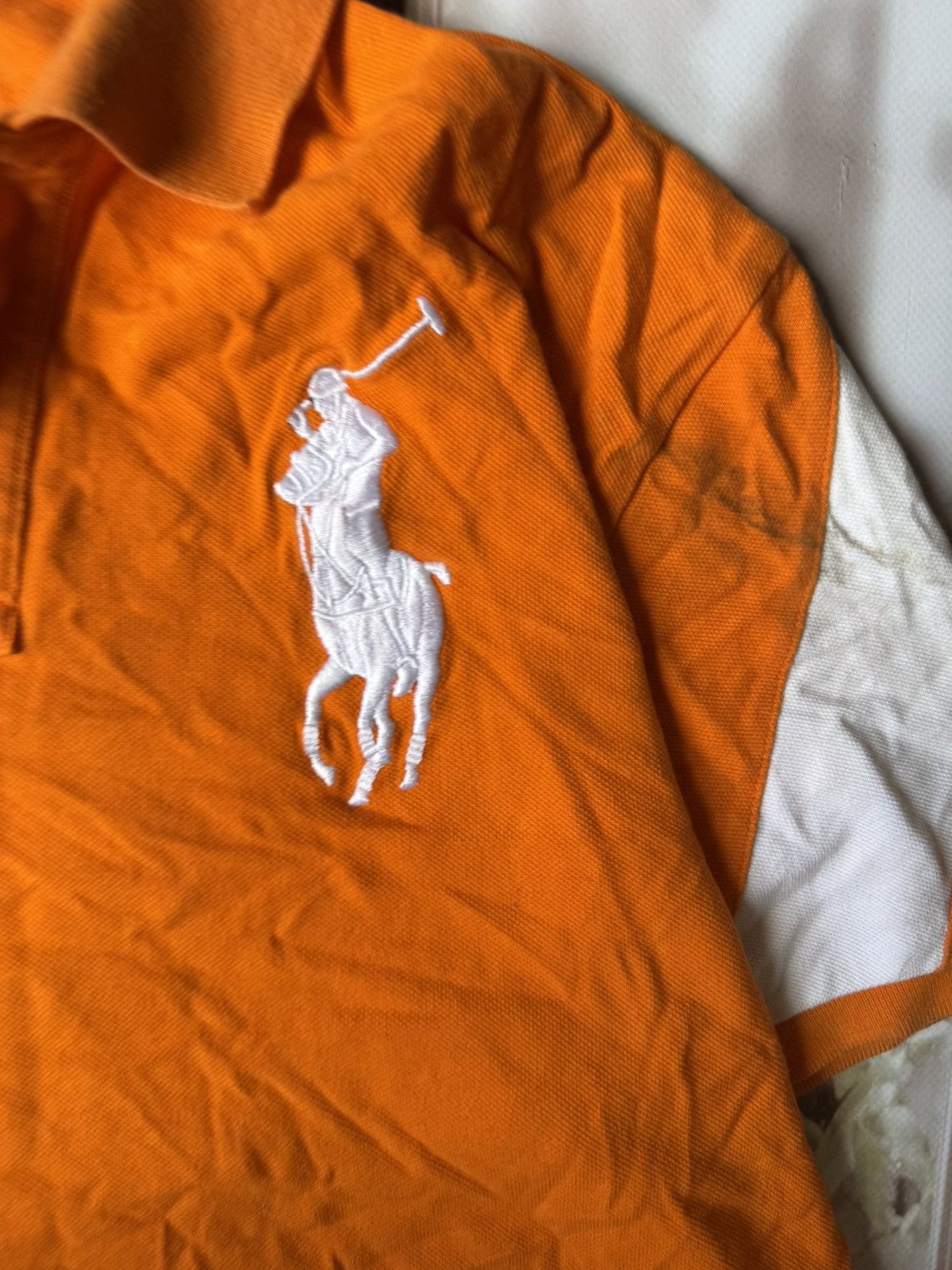 Polo Ralph Lauren Polo Ralph Lauren Big Pony Mesh Polo - Bright Orange Size US L / EU 52-54 / 3 - 5 Thumbnail