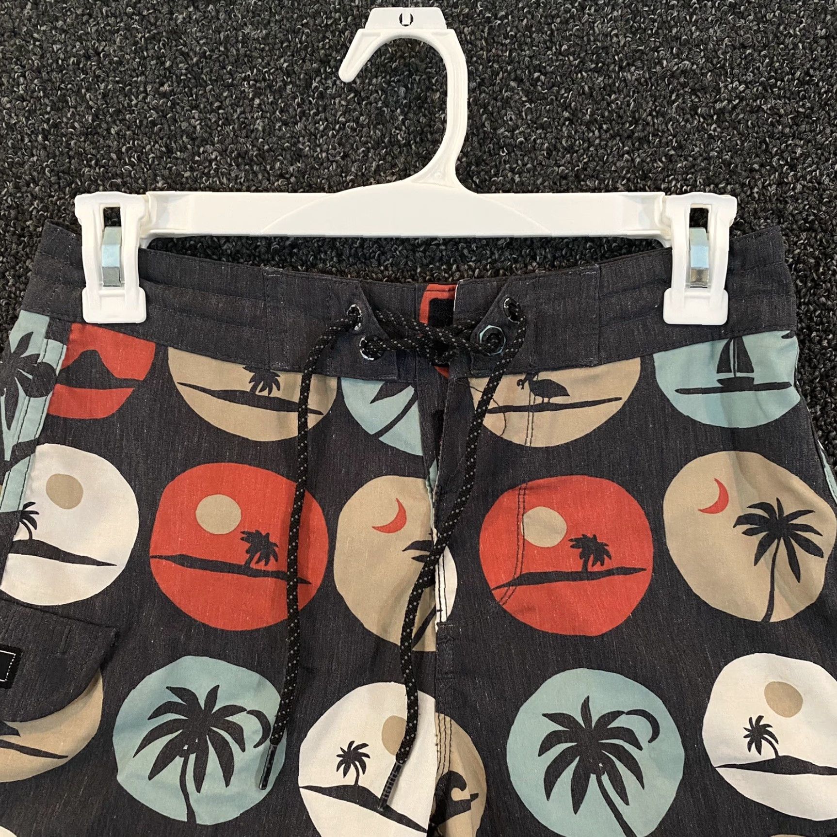 Vissla Vissla Mens Swim Shorts 25 Hoffman Multicolor Palm Tree 7.5" I Trunks Bottom Bathing Size US 26 / EU 42 - 4 Thumbnail