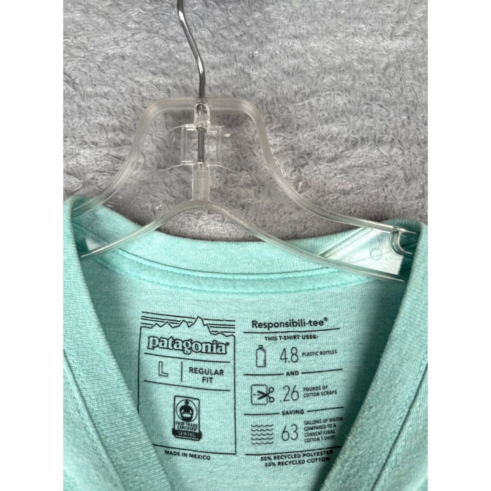 Patagonia Patagonia Shirt Men L Blue Crew Neck Cotton Polyester Blend Fitz Roy Short Sleeve Men’s T-Shirt Size US L / EU 52-54 / 3 - 7 Thumbnail