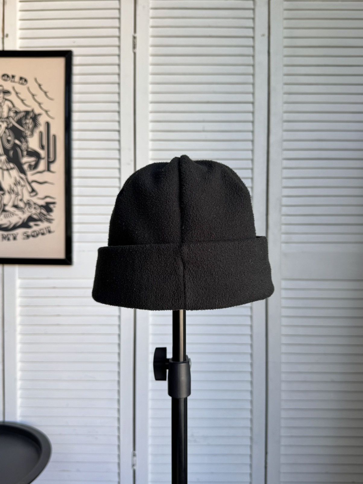 Lacoste Vintage Lacoste Beanie Fleece Hat Black Big Logo Size ONE SIZE - 13 Thumbnail