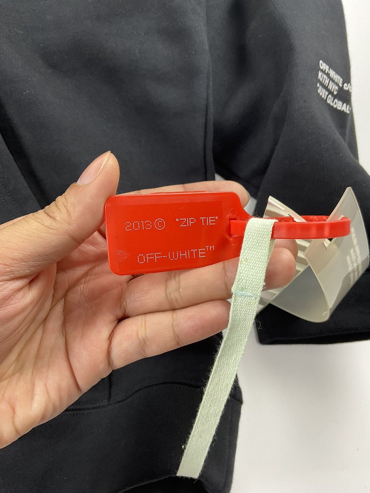 Off-White Off White x Kith "Just Global" Oversized Hoodie Size US M / EU 48-50 / 2 - 6 Thumbnail