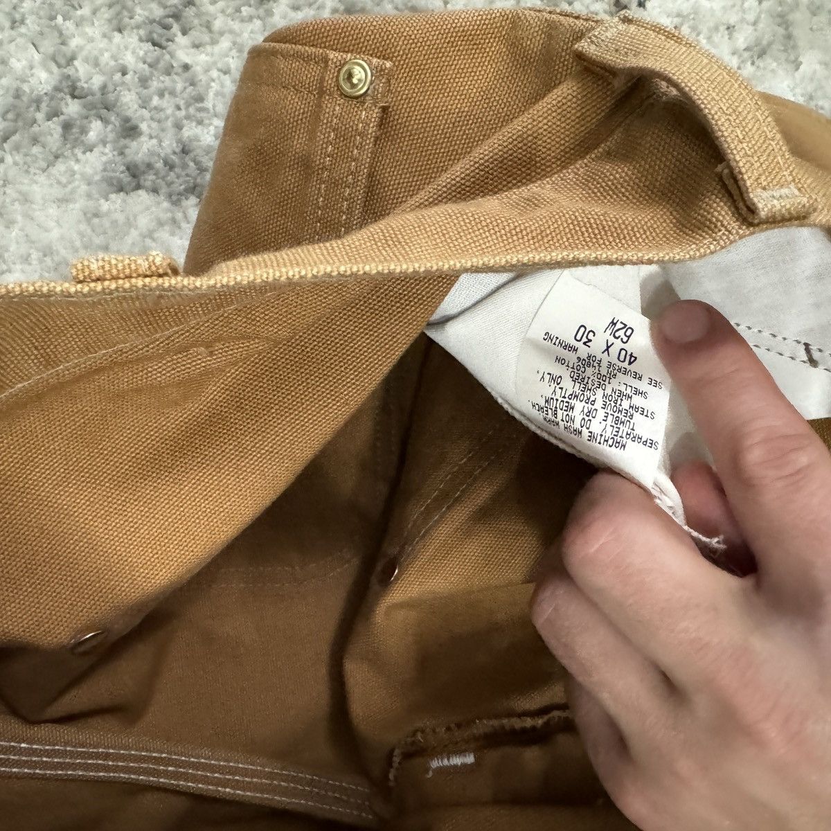 Carhartt × Vintage Essential Vintage 80s Carhartt double knees union made pants Size US 38 / EU 54 - 6 Thumbnail