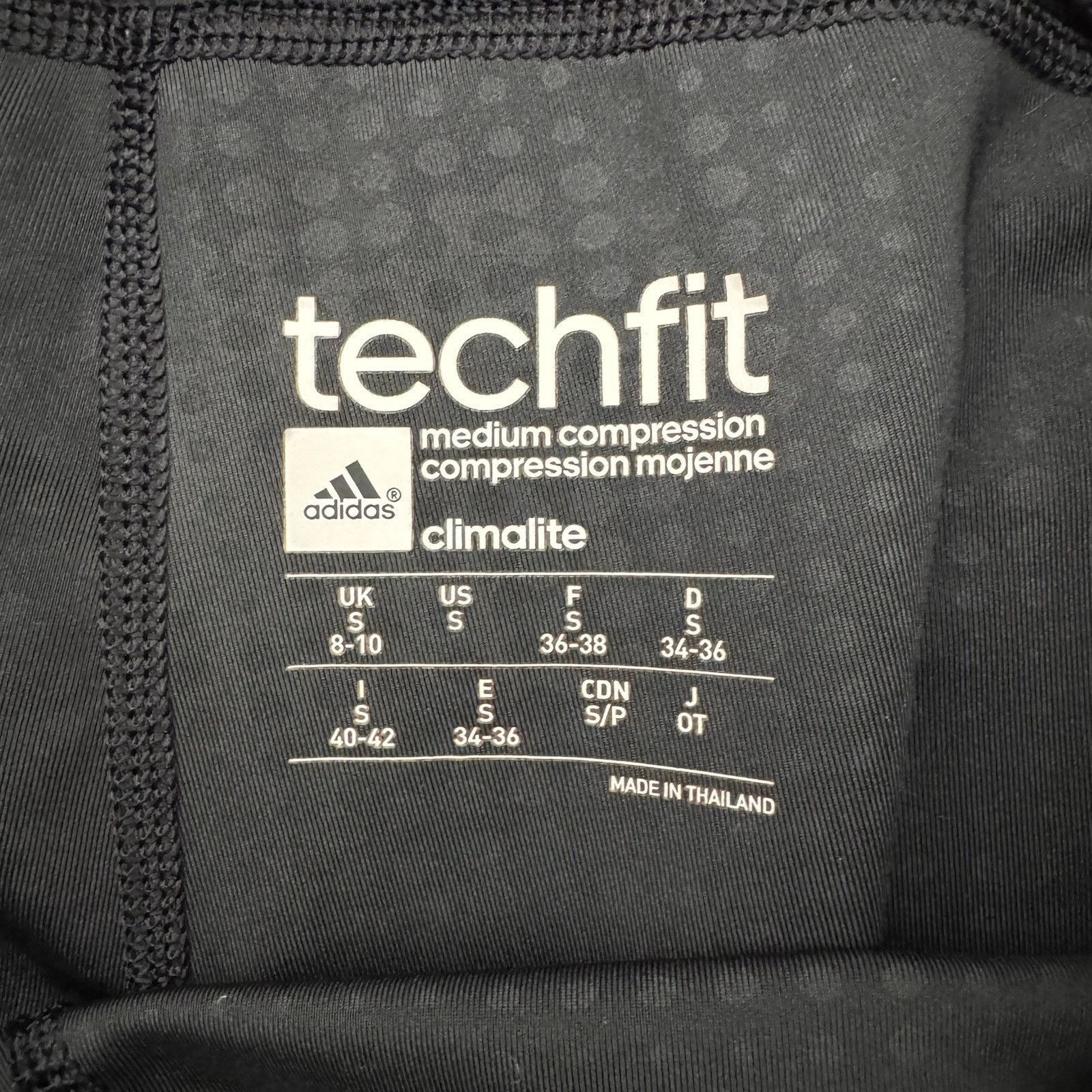 Adidas Adidas Techfit Capri Tights Womens S Compression Climalite Size 22" - 7 Thumbnail
