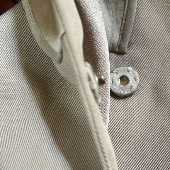 Elie Tahari ELIE TAHARI size 4 supersoft tan long jacket in excellent c Size S / US 4 / IT 40 - 4 Thumbnail
