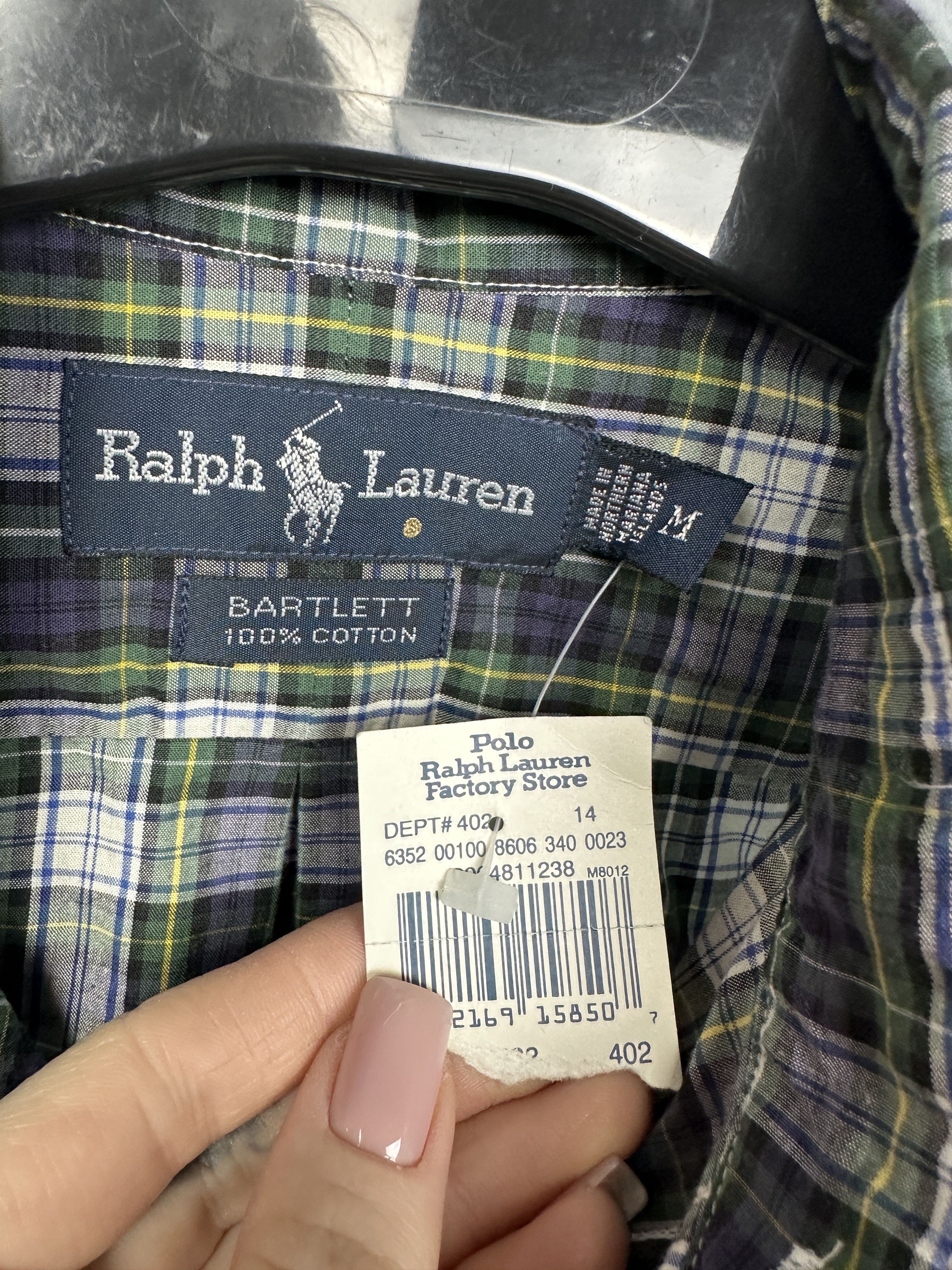 Polo Ralph Lauren NEW!! Polo Ralph Lauren Vintage Mens Plaid Long Sleeve Shirt Size US M / EU 48-50 / 2 - 5 Thumbnail