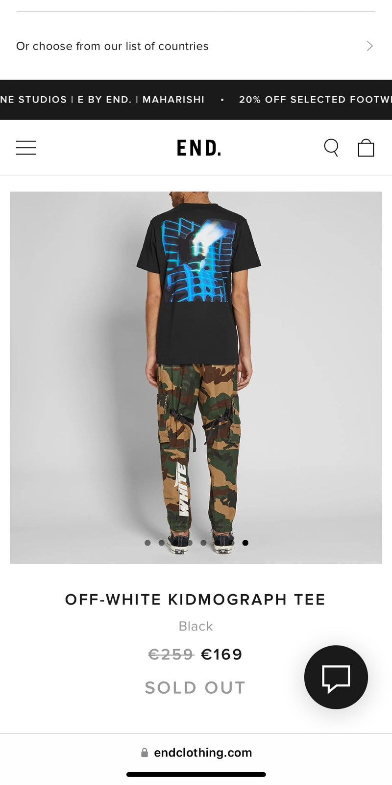 Off-White × Virgil Abloh OFF-WHITE KIDMOGRAPH TEE Size US M / EU 48-50 / 2 - 1 Thumbnail
